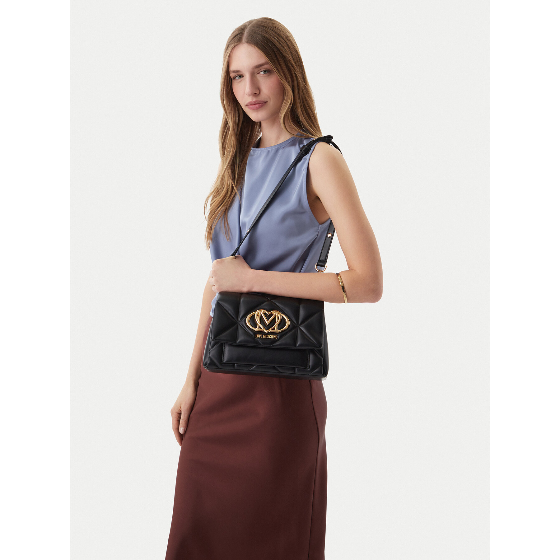 Τσάντα LOVE MOSCHINO JC4259PP0OLC0000 Μαύρο