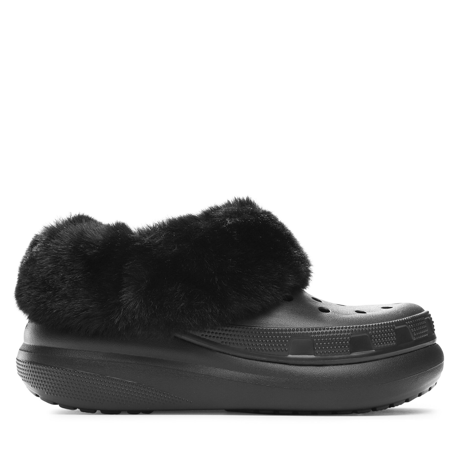 Donna Ciabatte Crocs, Taglia 41_42, Nero, Crocs Furever Crush Clog 208446, taglia : 41_42