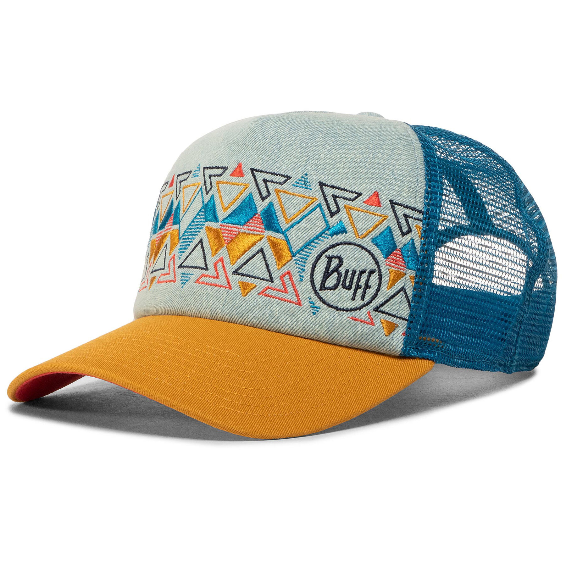 Cappellino Buff Trucker Cap Ladji 122597.555.10.00 Blu, Taglia 00, taglia : 00