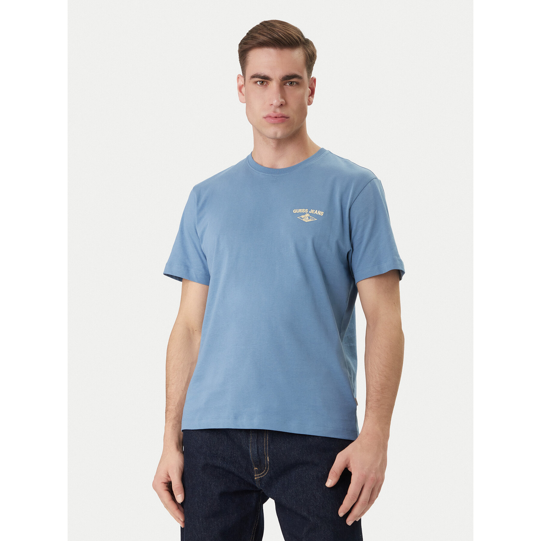 Guess Jeans T-shirt M6GIB7 K8HM0 Plava Regular Fit