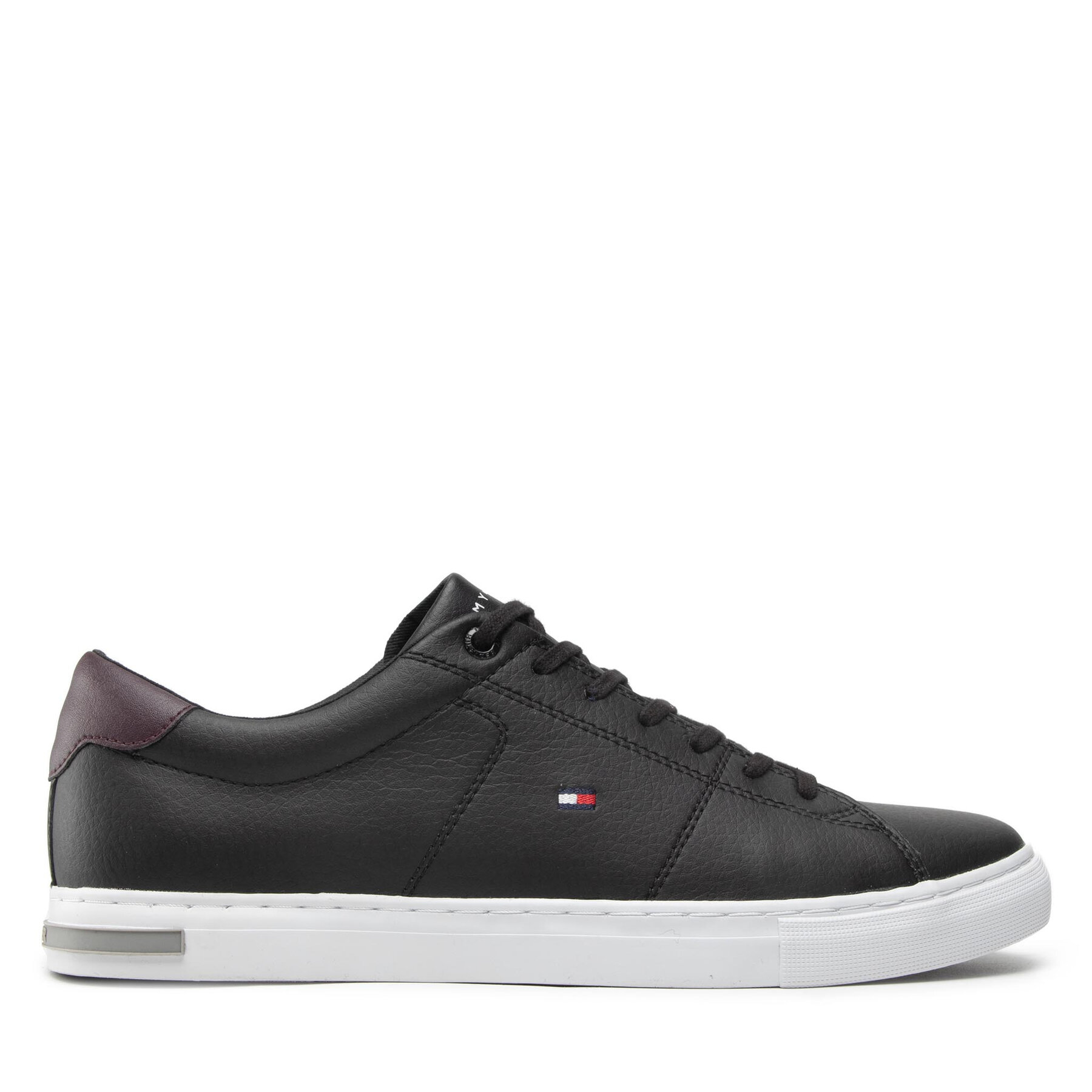 Snīkeri Tommy Hilfiger Essential Leather Detail Vulc FM0FM04047 Melns