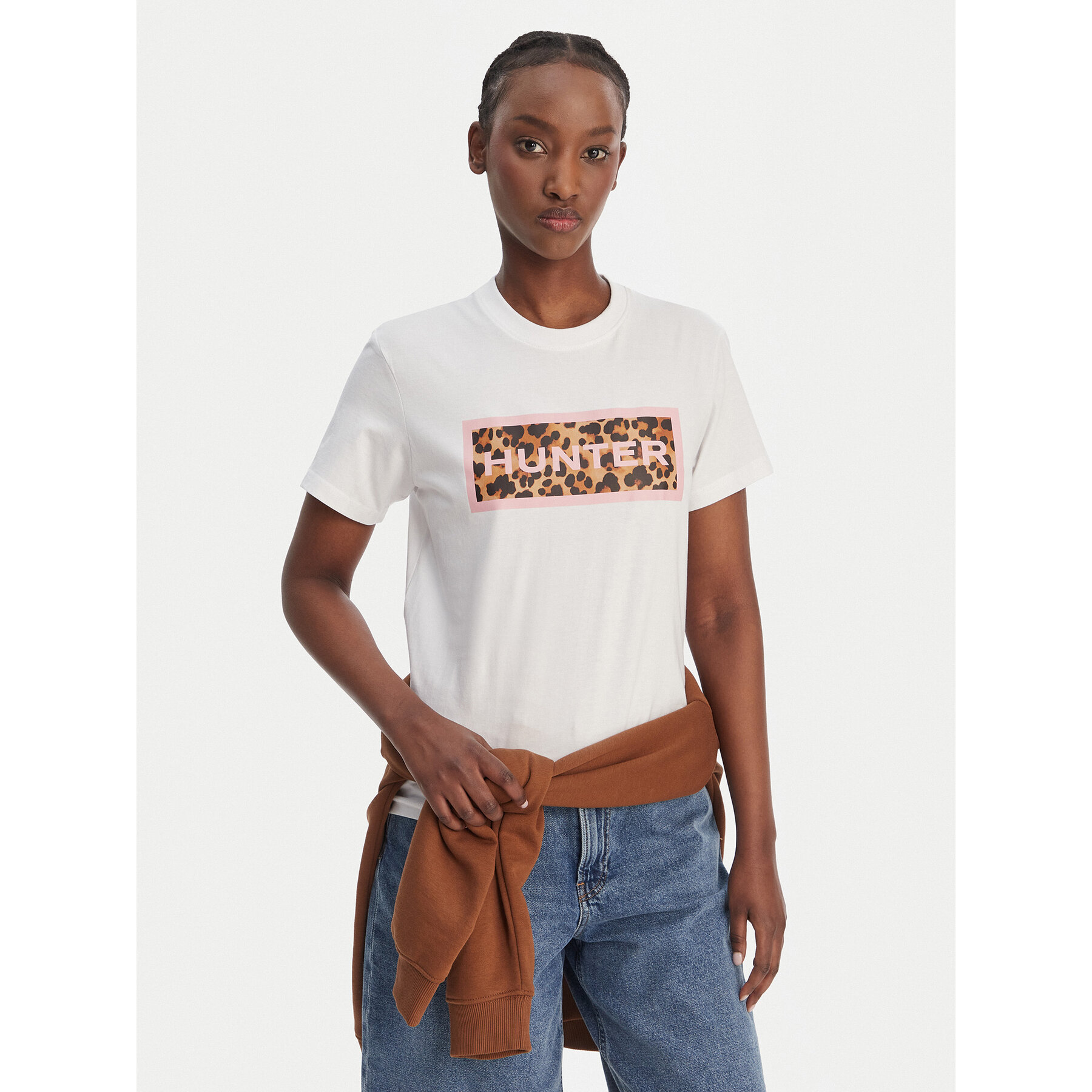 Hunter T-shirt Essentials HARW0011261 Bijela Regular Fit