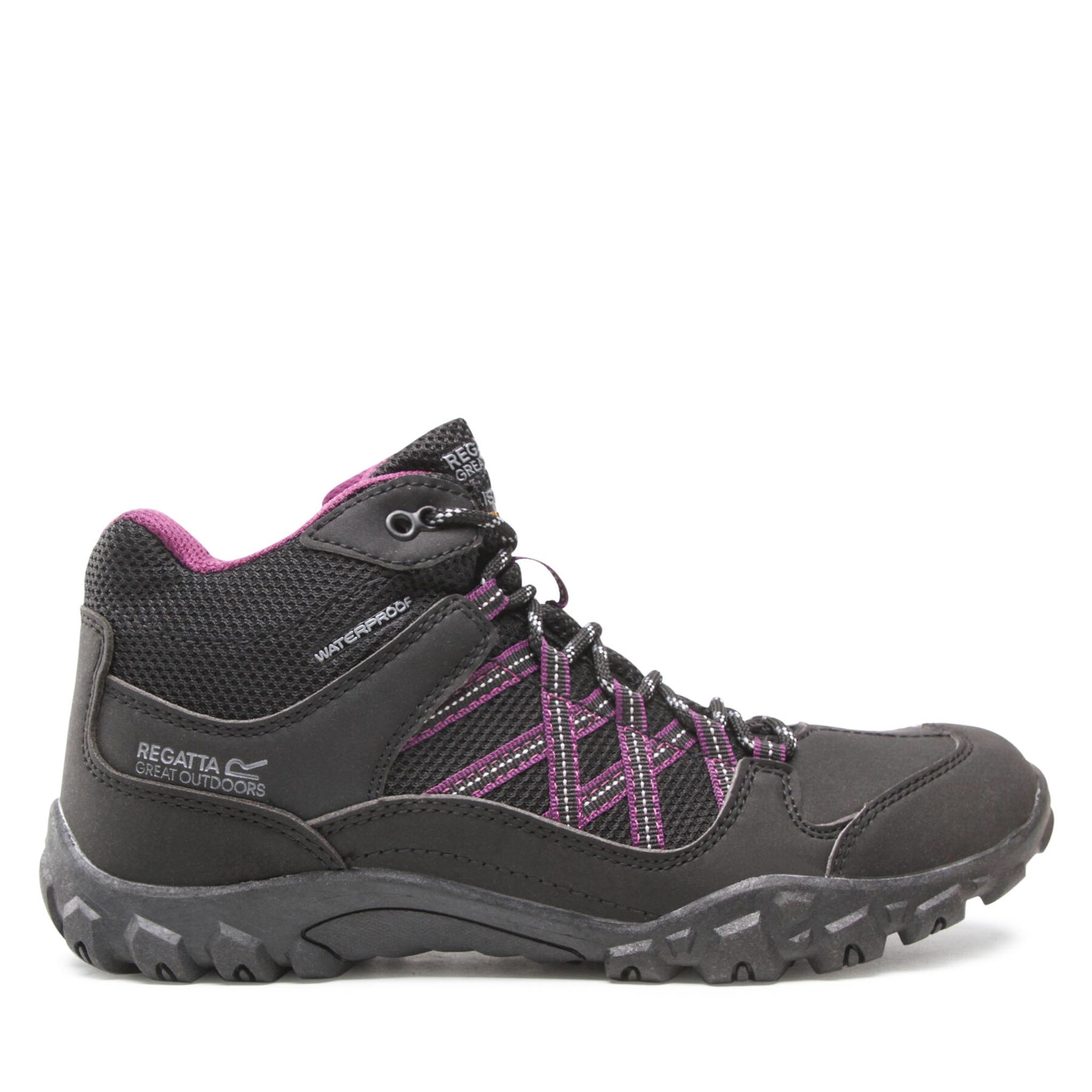 Damen Trekkingschuhe Regatta, Schuhgröße 36, Schwarz, Lady Edgepoint Mid Wp RWF622
