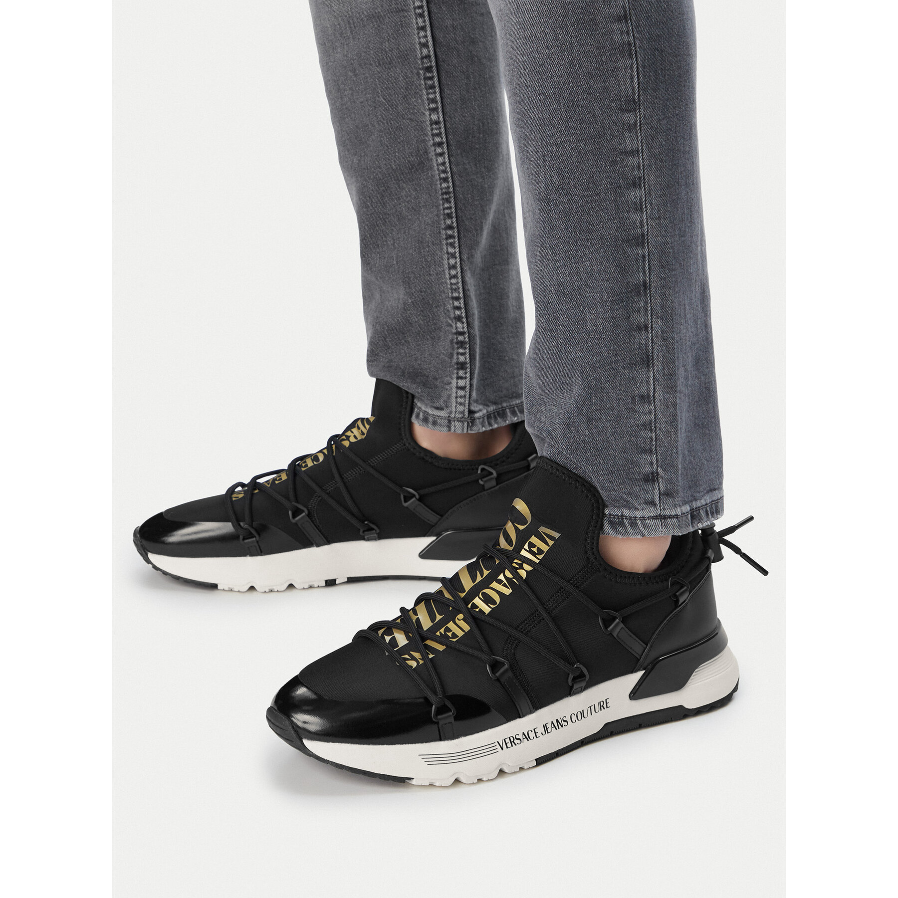 Сникърси Versace Jeans Couture 80YA3SA6 Черен