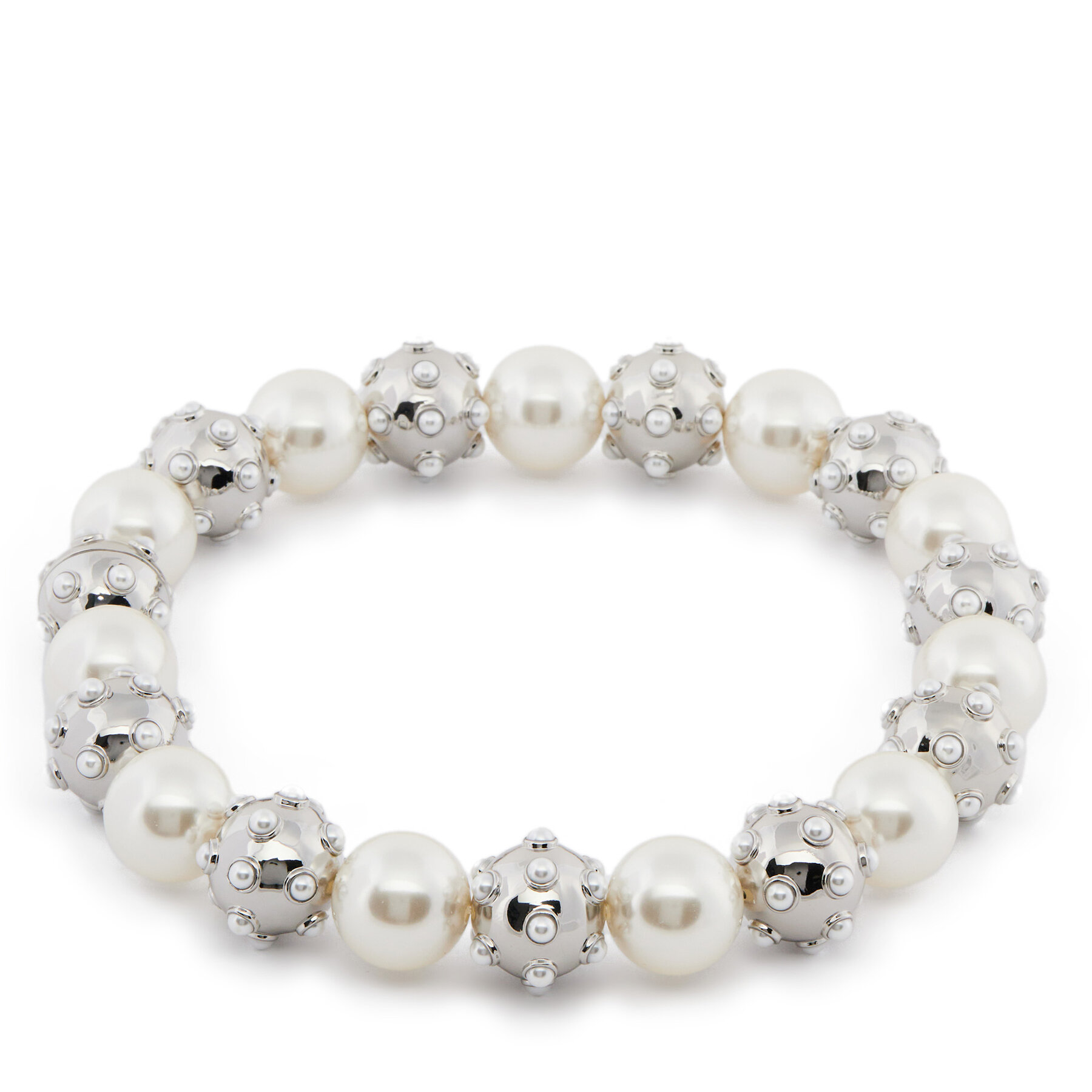 Nyaklánc Marc Jacobs Pearl Dot Statement Neklace 2R3JNC001J52 Ezüst