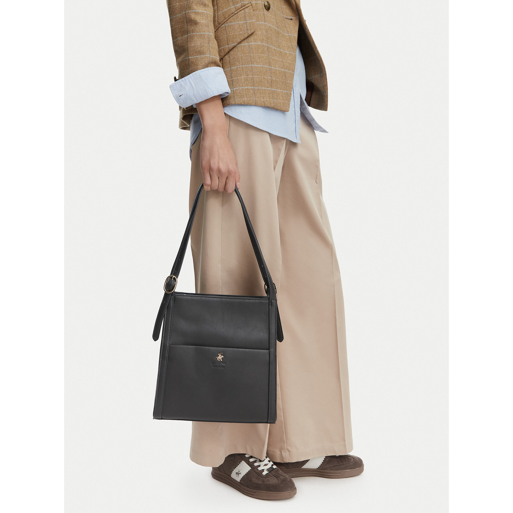 Дамска чанта Beverly Hills Polo Club CEO-BHPC-C-020-10 Тъмносив