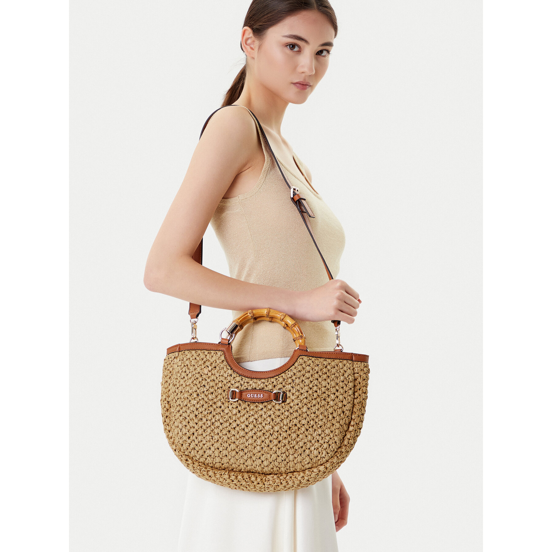 Táska Guess HWWG92 32060 Bézs