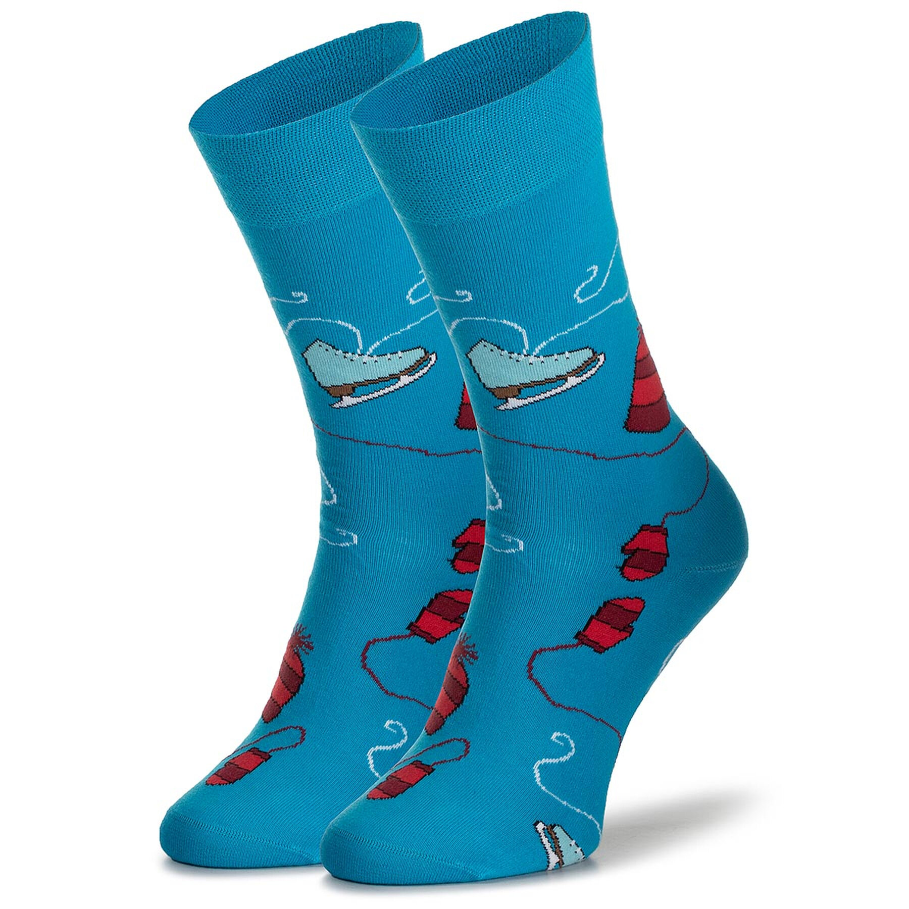 Șosete Înalte Unisex Cup of Sox Ślizg Po Kakao Albastru albastru imagine noua
