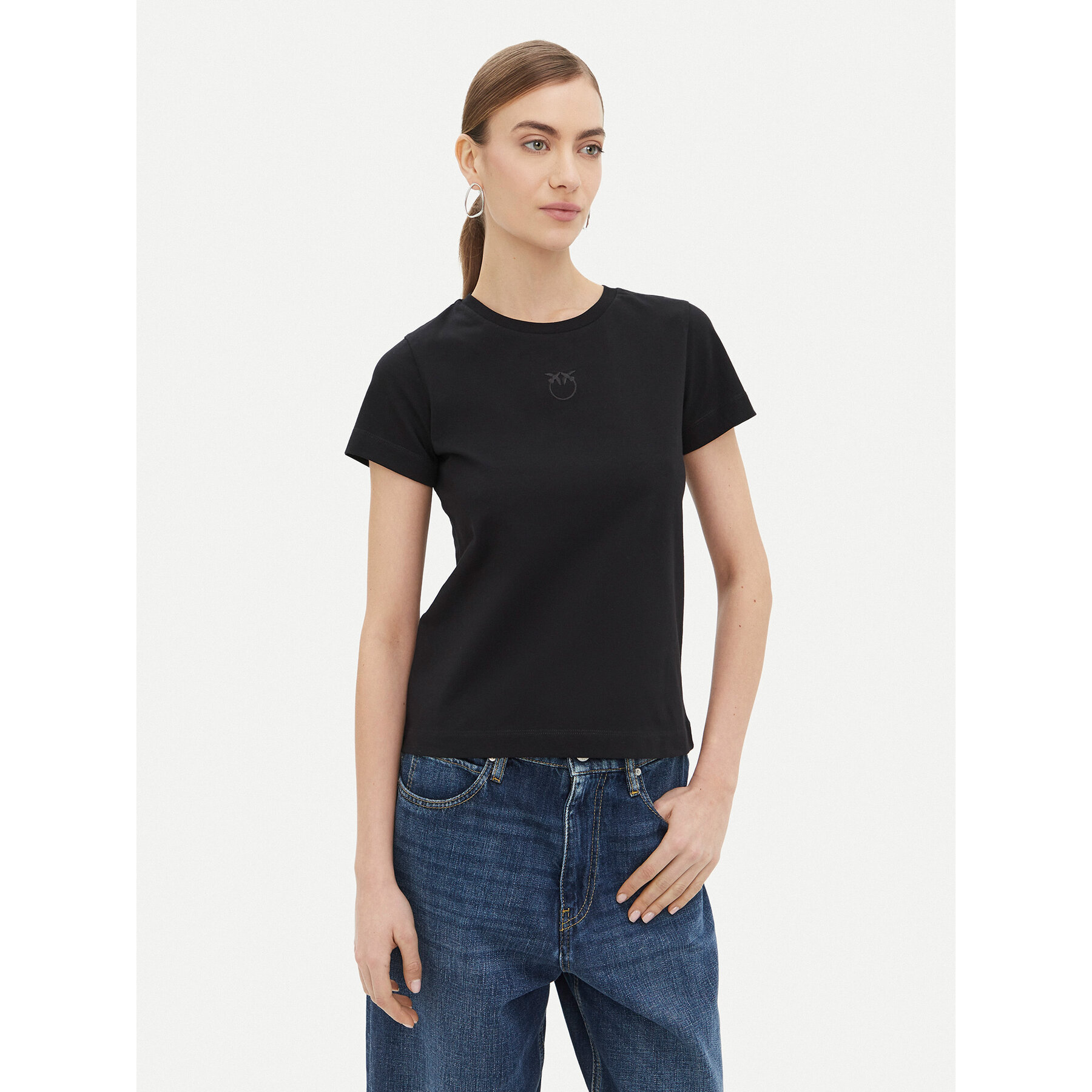 PINKO T-shirt Bussolotto 100355 Nero Regular Fit