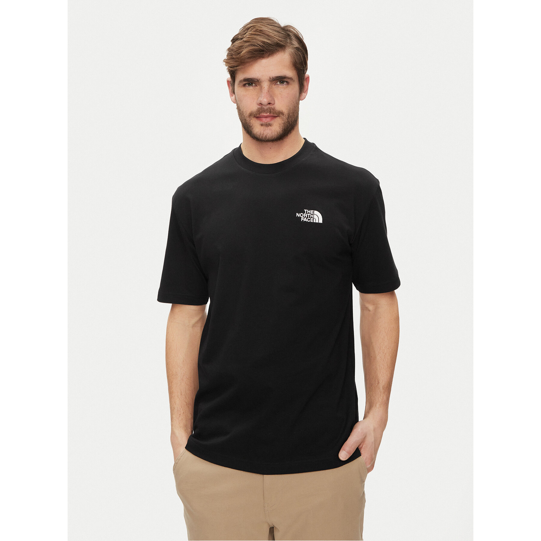 The North Face Póló Simple Dome NF0A87NR Fekete Oversize