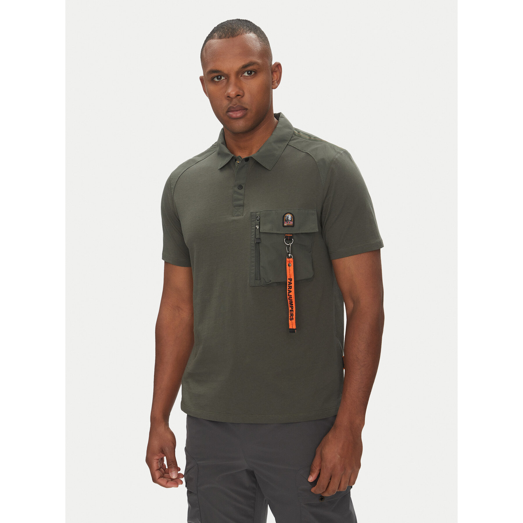 Parajumpers Parajumpers Polo Rescue 25SMPMPORE10 Πράσινο Regular Fit