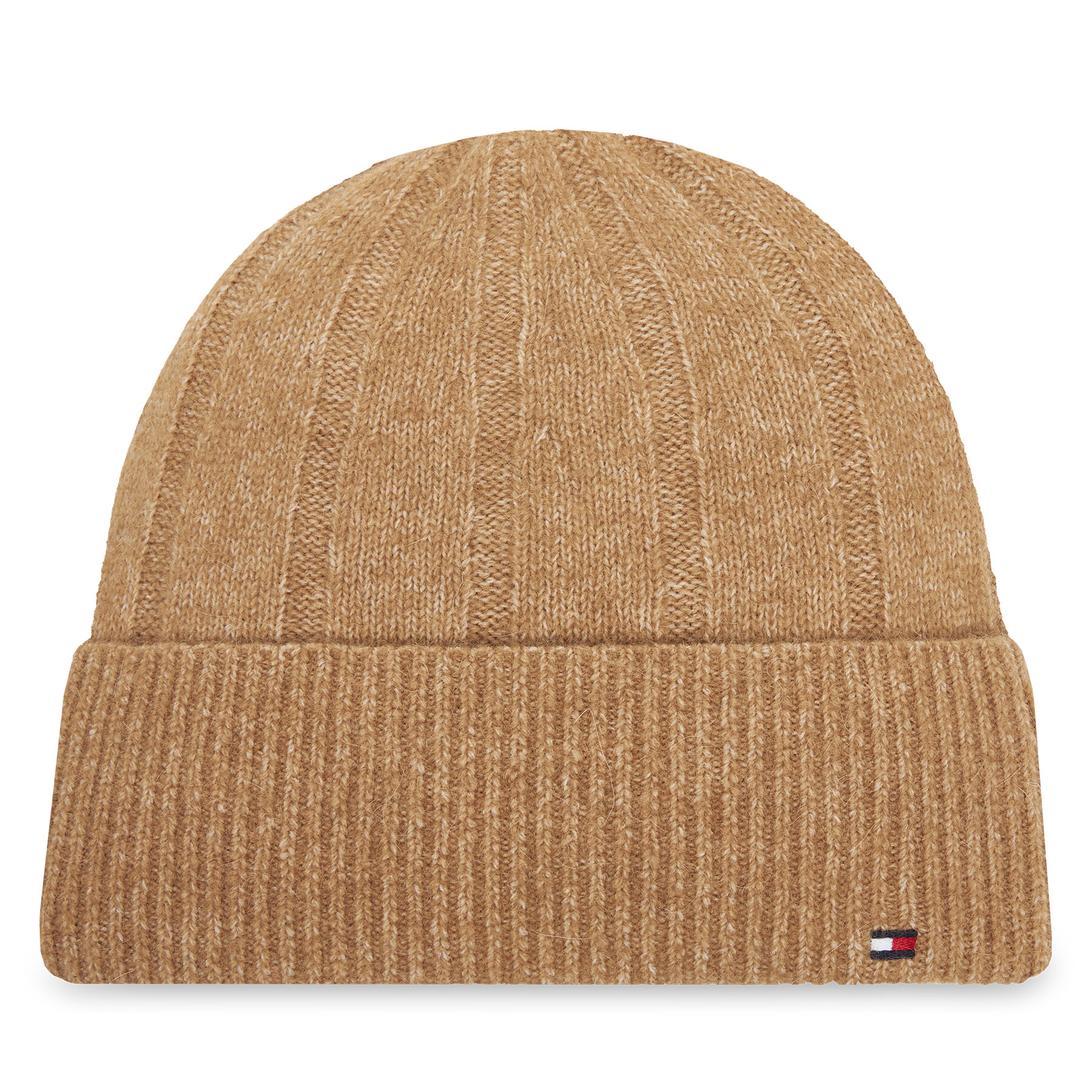 Čepice Tommy Hilfiger Th Flag Fluffy AW0AW17779 Béžová