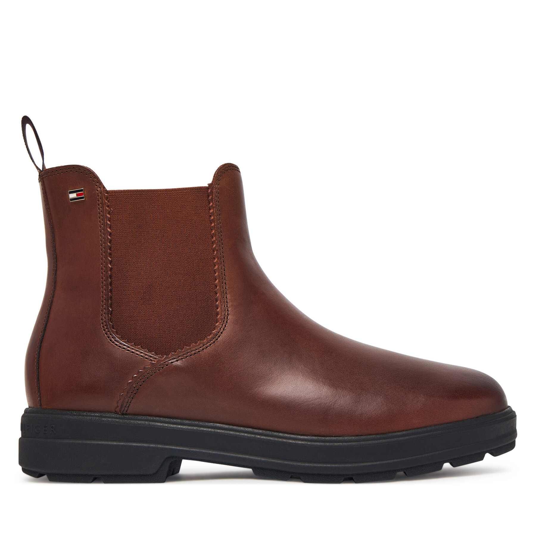 Ghete Jodhpur Tommy Hilfiger Th Flag Outdoor Chelsea Boot FW0FW09573 Maro