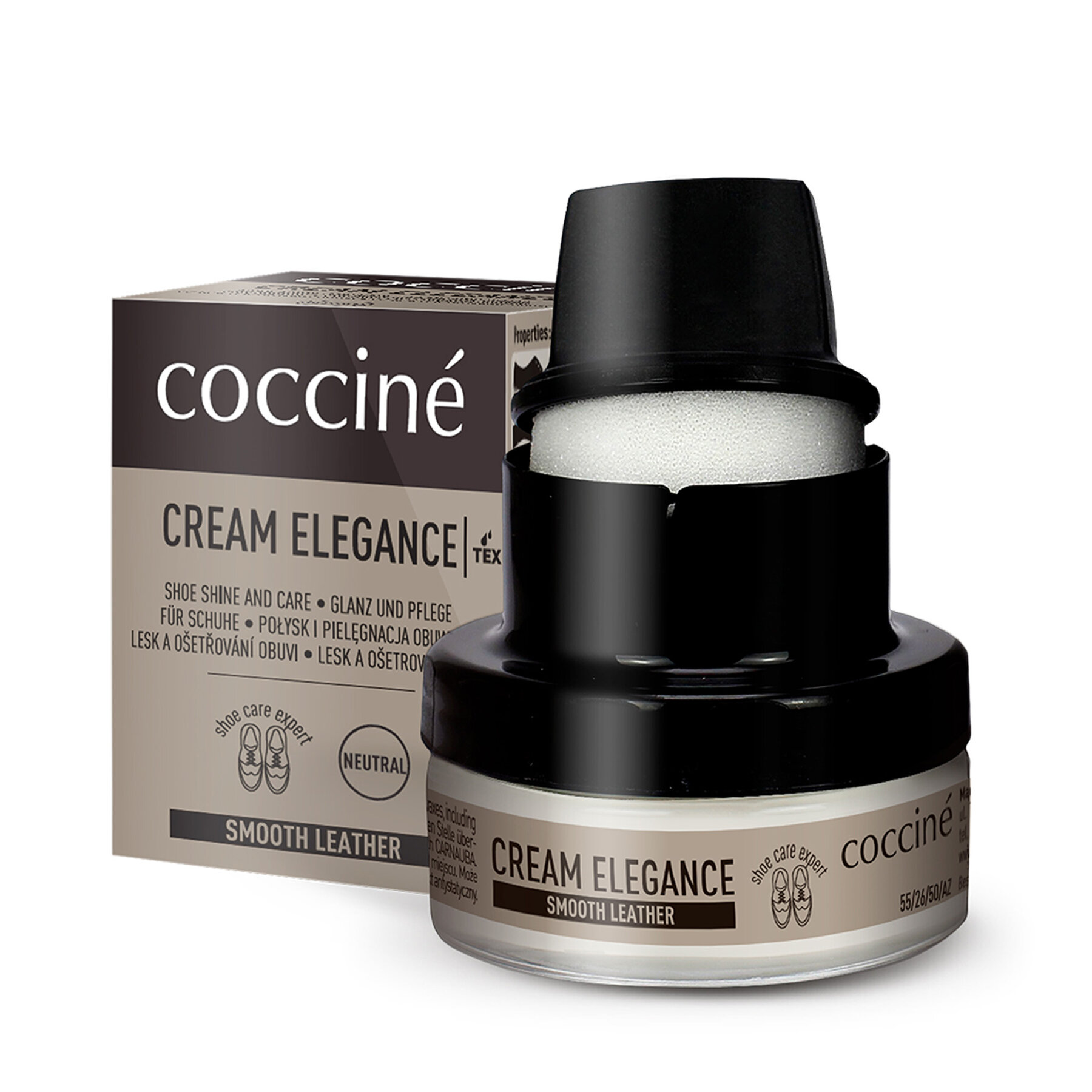 Krem do obuwia Coccine Czarny Cream Elegance 55/26/50/02/Z/V7
