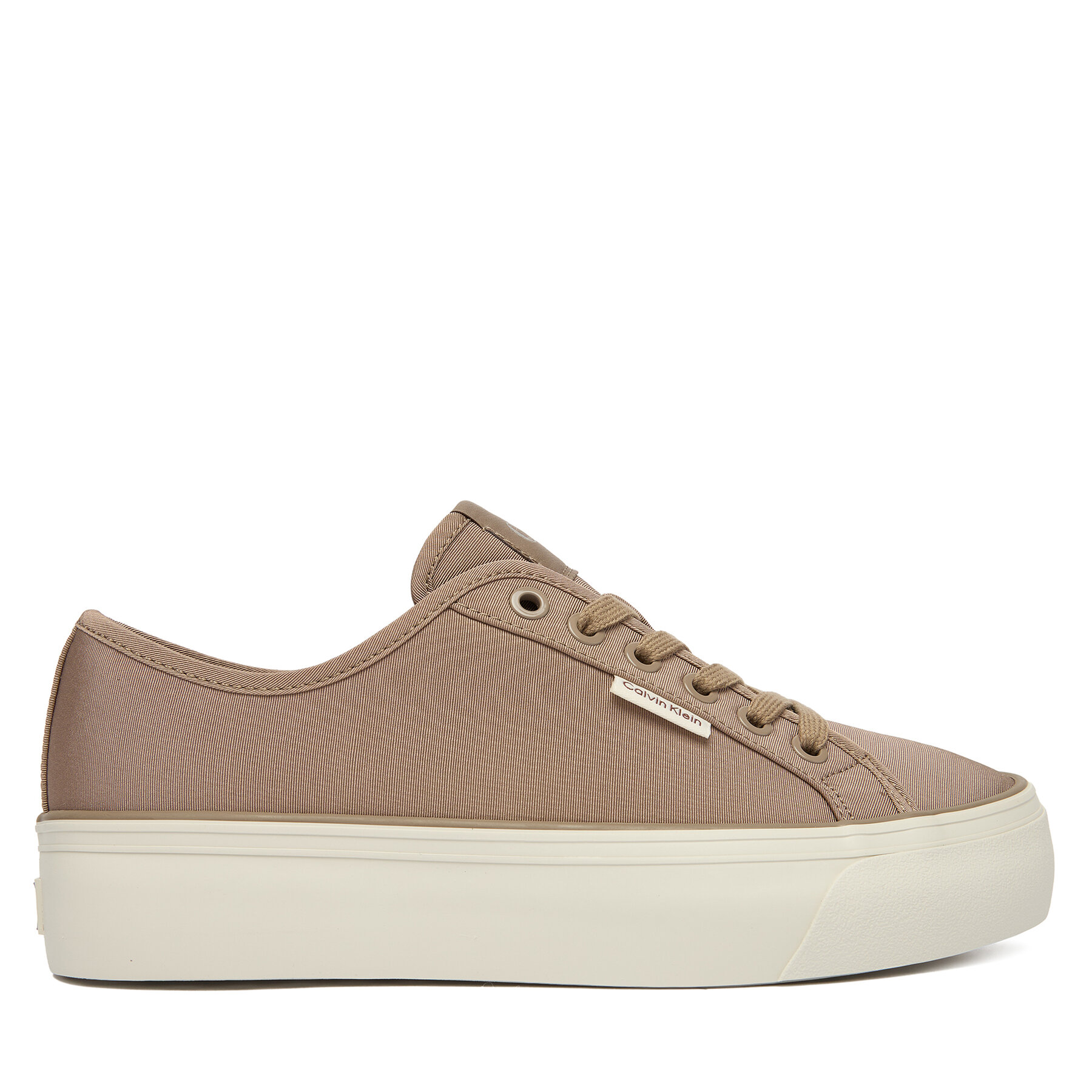 Sneakers Calvin Klein Vulc Flatform Lace Up Moire YW0YW02012 Maro