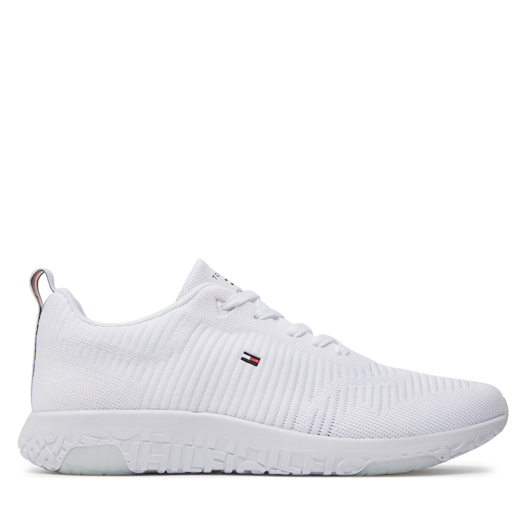 Tenisice Tommy Hilfiger Corporate Knit Rib Runner FM0FM02838 Bijela