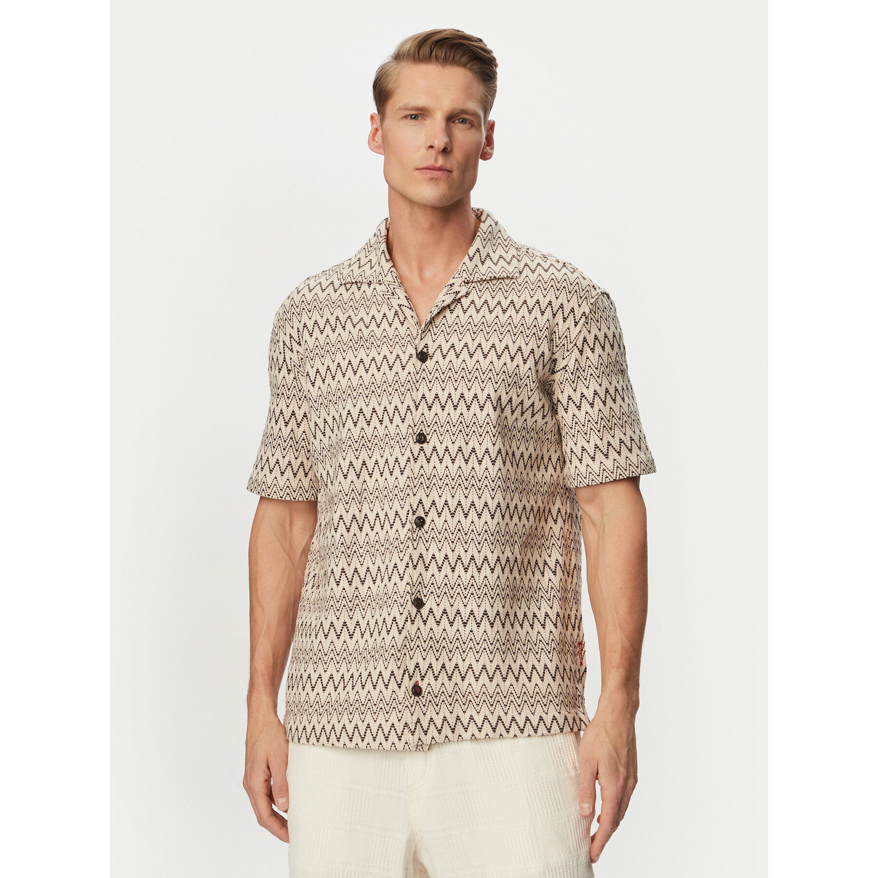 JOOP! Jeans Hemd Hanau 30102538 Beige Regular Fit