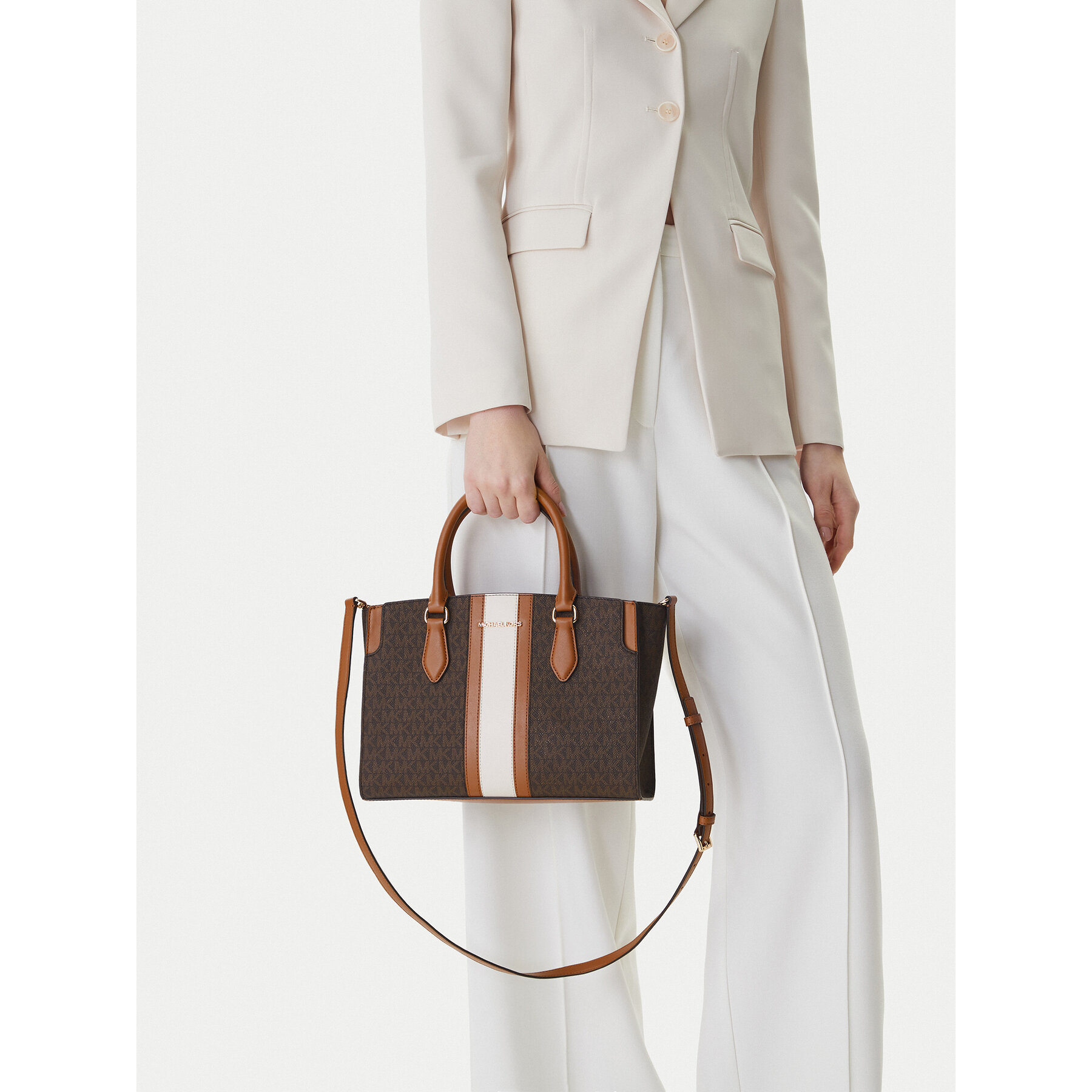 Torbica MICHAEL Michael Kors 30R6GQ6S2B Smeđa