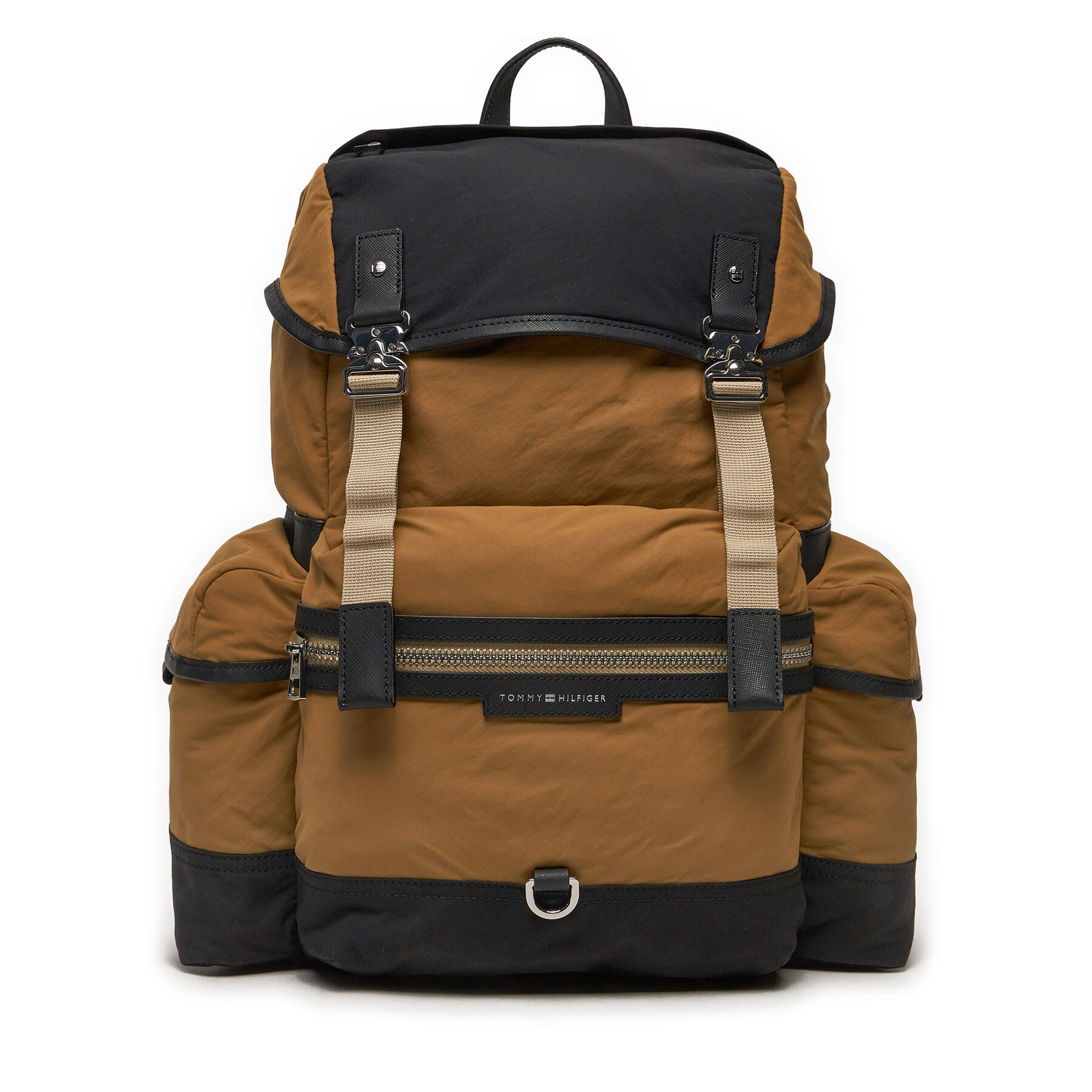 Zaino Tommy Hilfiger Premium Nylon Backpack AM0AM12494 Marrone, Taglia 00, taglia : 00