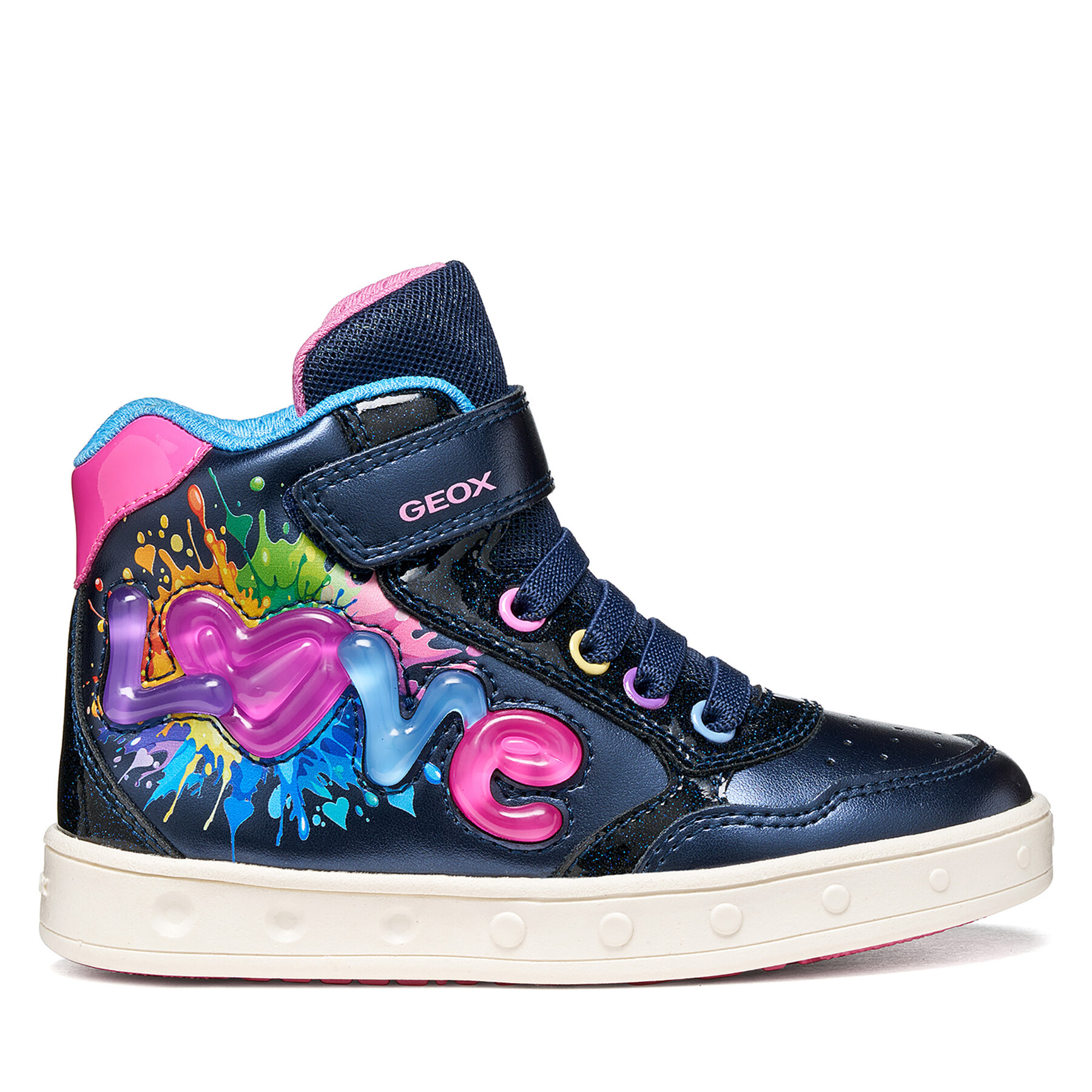 Superge Geox J Skylin Girl J668WB 0NFKC C4243 D Mornarsko modra