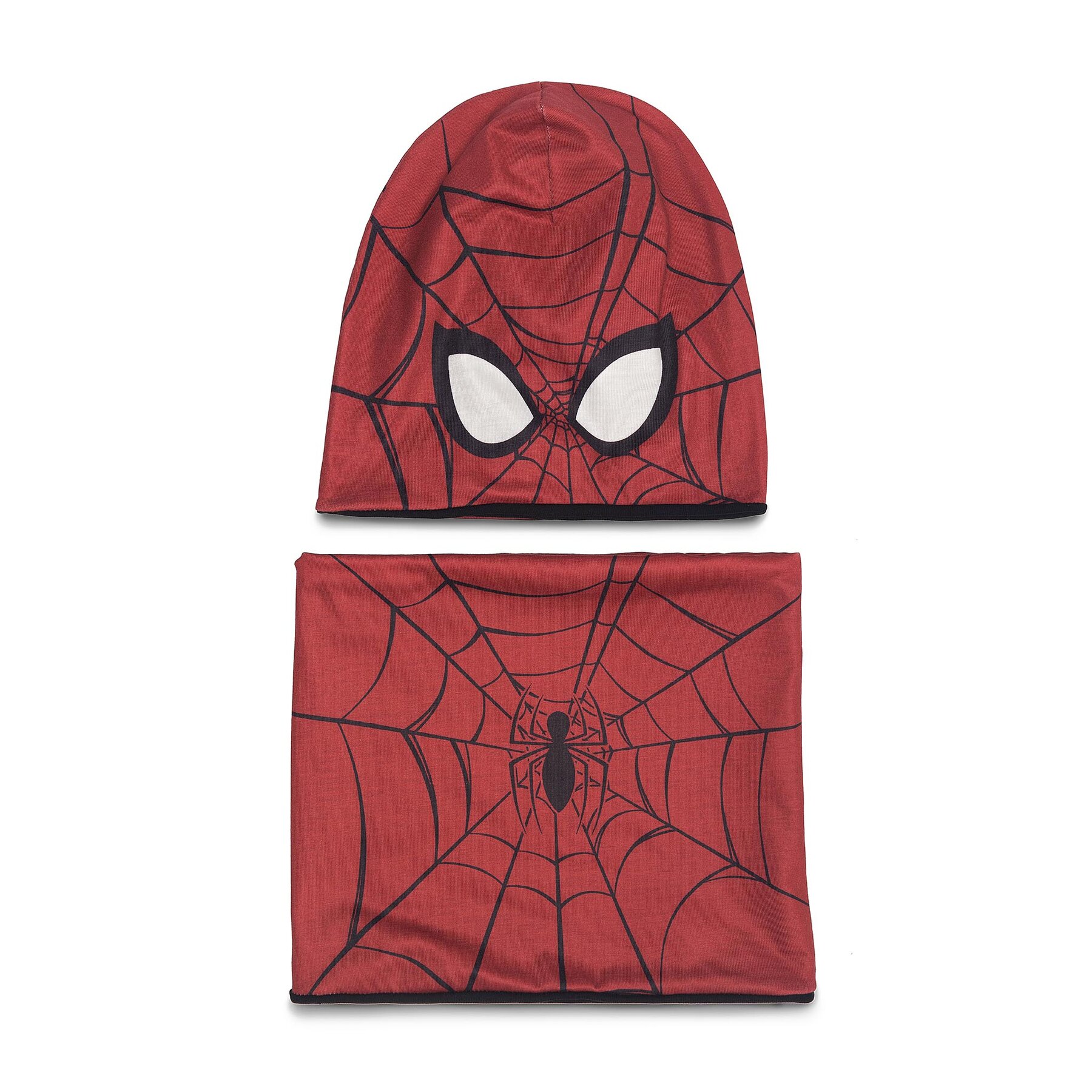 Комплект шапка и шал тип комин Spiderman Ultimate