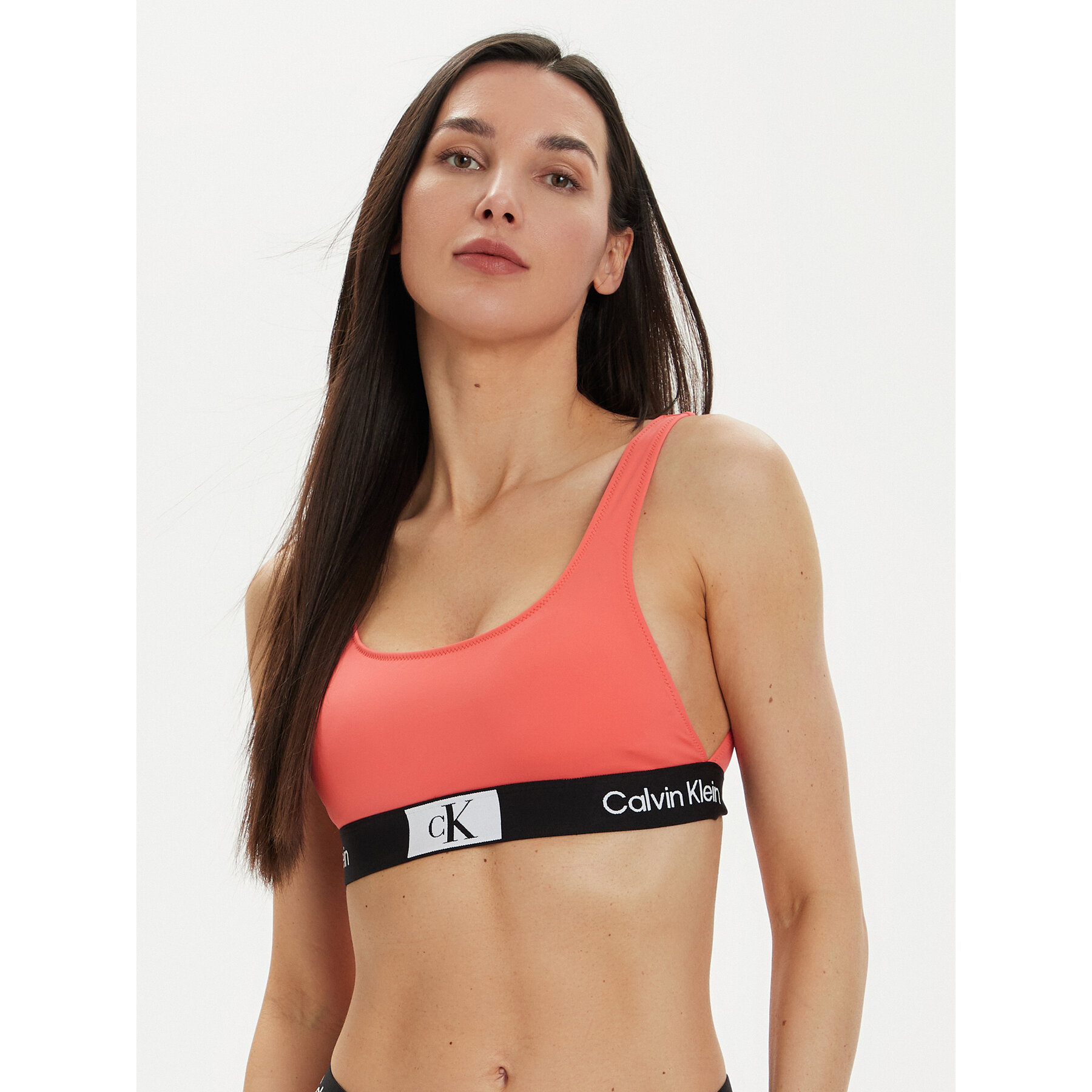 Calvin Klein Swimwear Bikini-Oberteil KW0KW02354 Korallenfarben