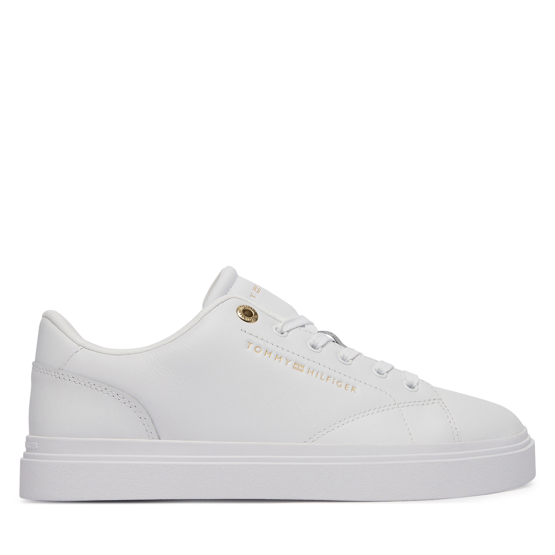 Sneakersy Tommy Hilfiger Th Feminine Cupsole Leather FW0FW09105 Biela