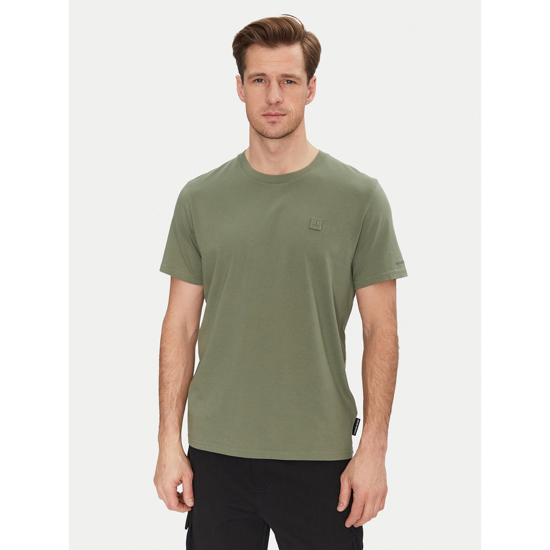 Moose Knuckles Póló Duluth M15MT759 Zöld Regular Fit