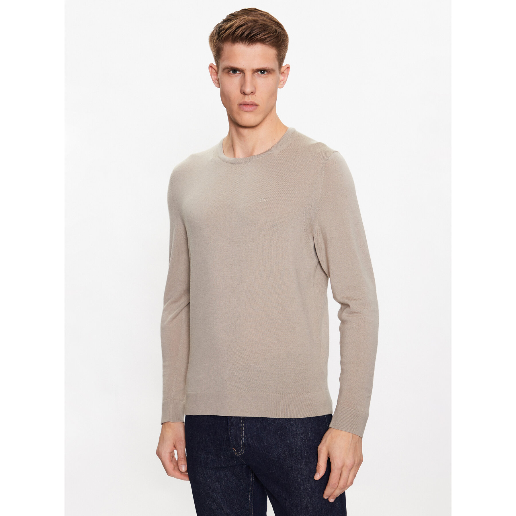 Calvin Klein Pullover K10K109474 Beige Regular Fit