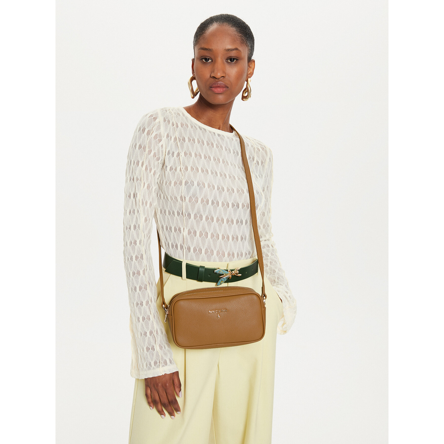 Τσάντα Patrizia Pepe 8B0185/L001-B800 Καφέ