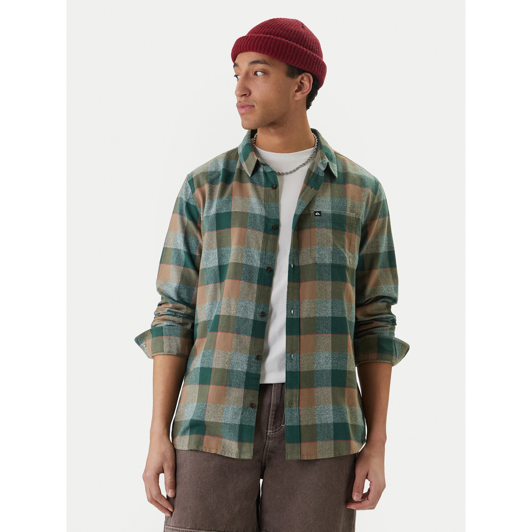Quiksilver Hemd Motherfly Plaid EQYWT04642 Bunt Regular Fit