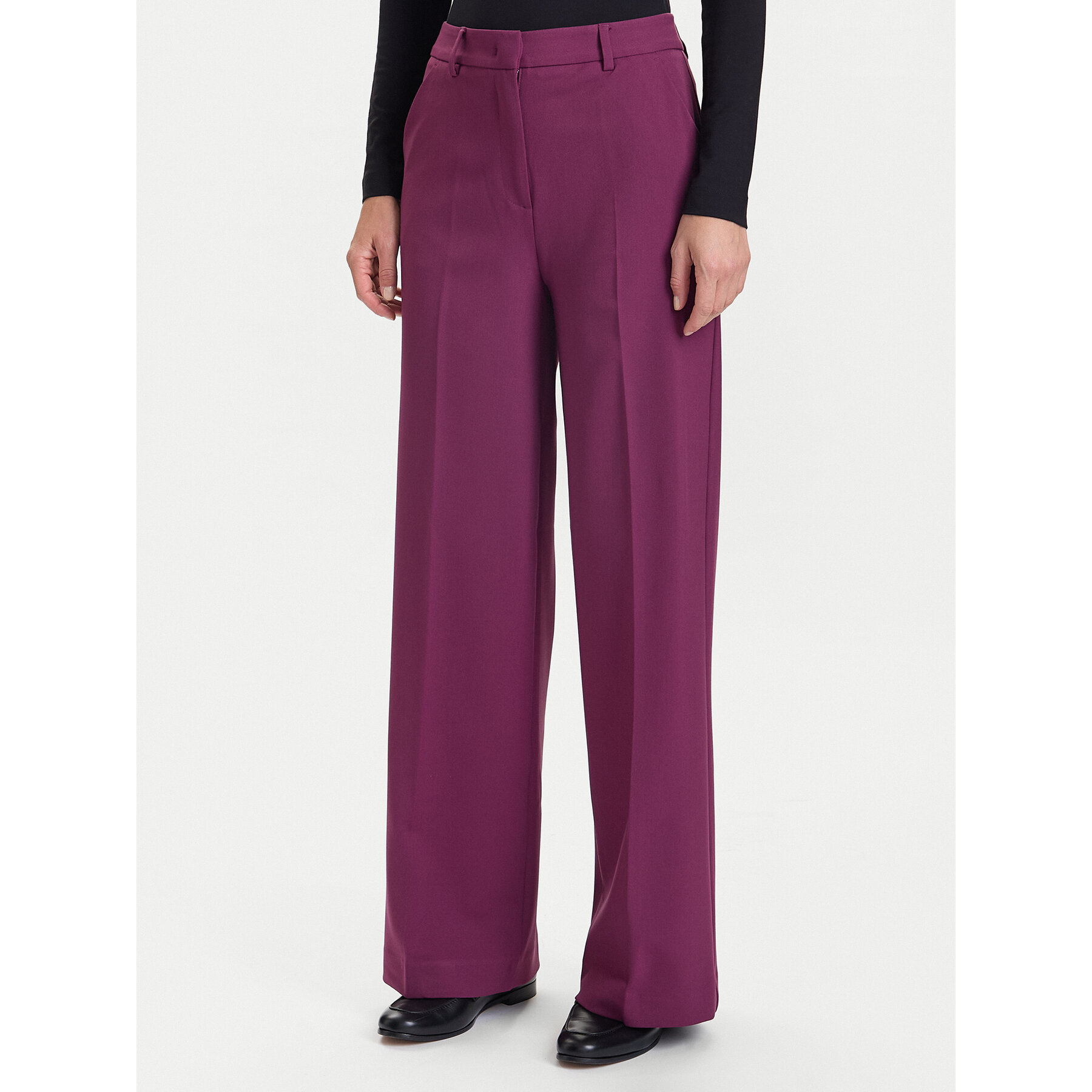 United Colors Of Benetton Stoffhose 4L4HDF07F 7D3 Violett Regular Fit
