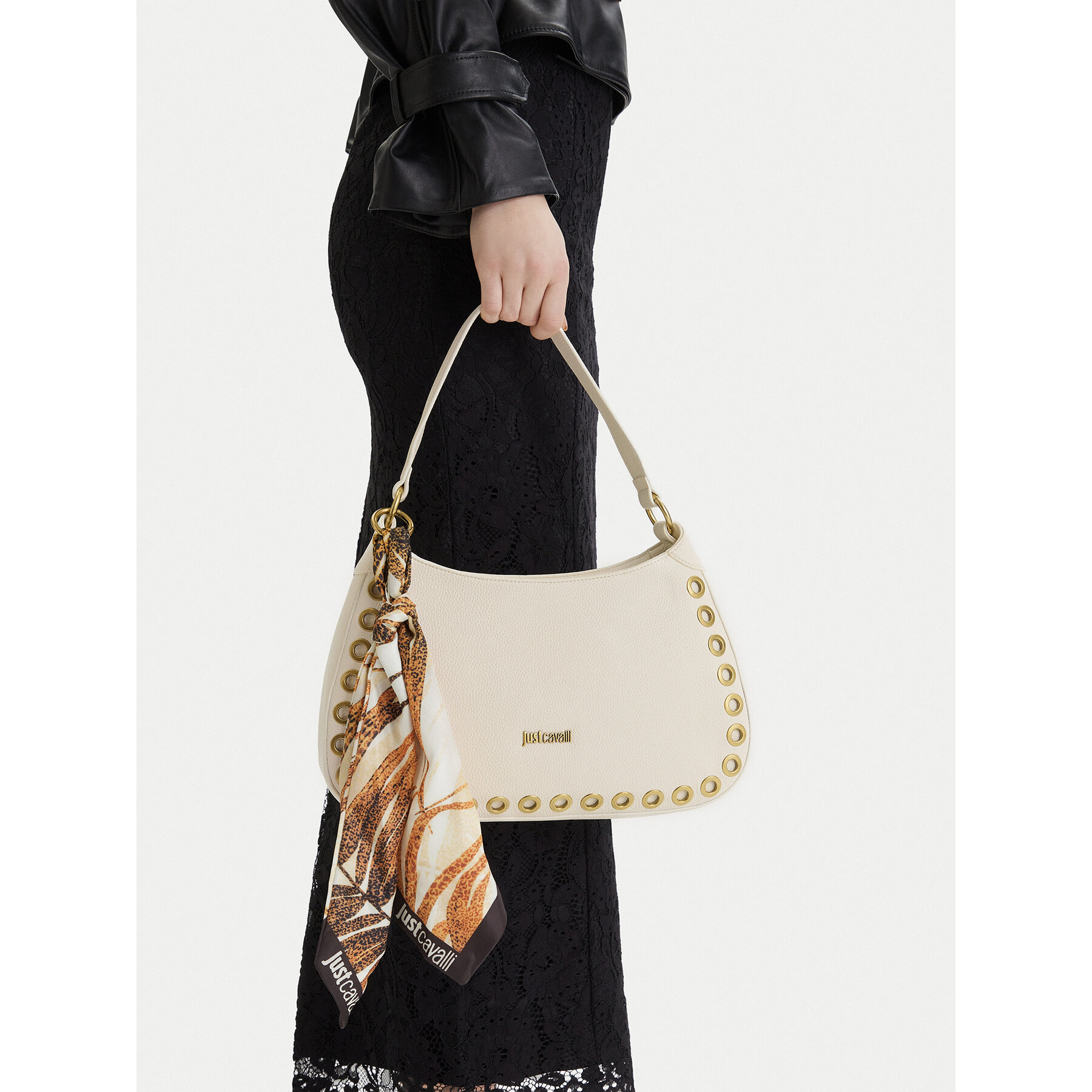 Geantă Just Cavalli 80RA4BF6 ZSB81 Écru