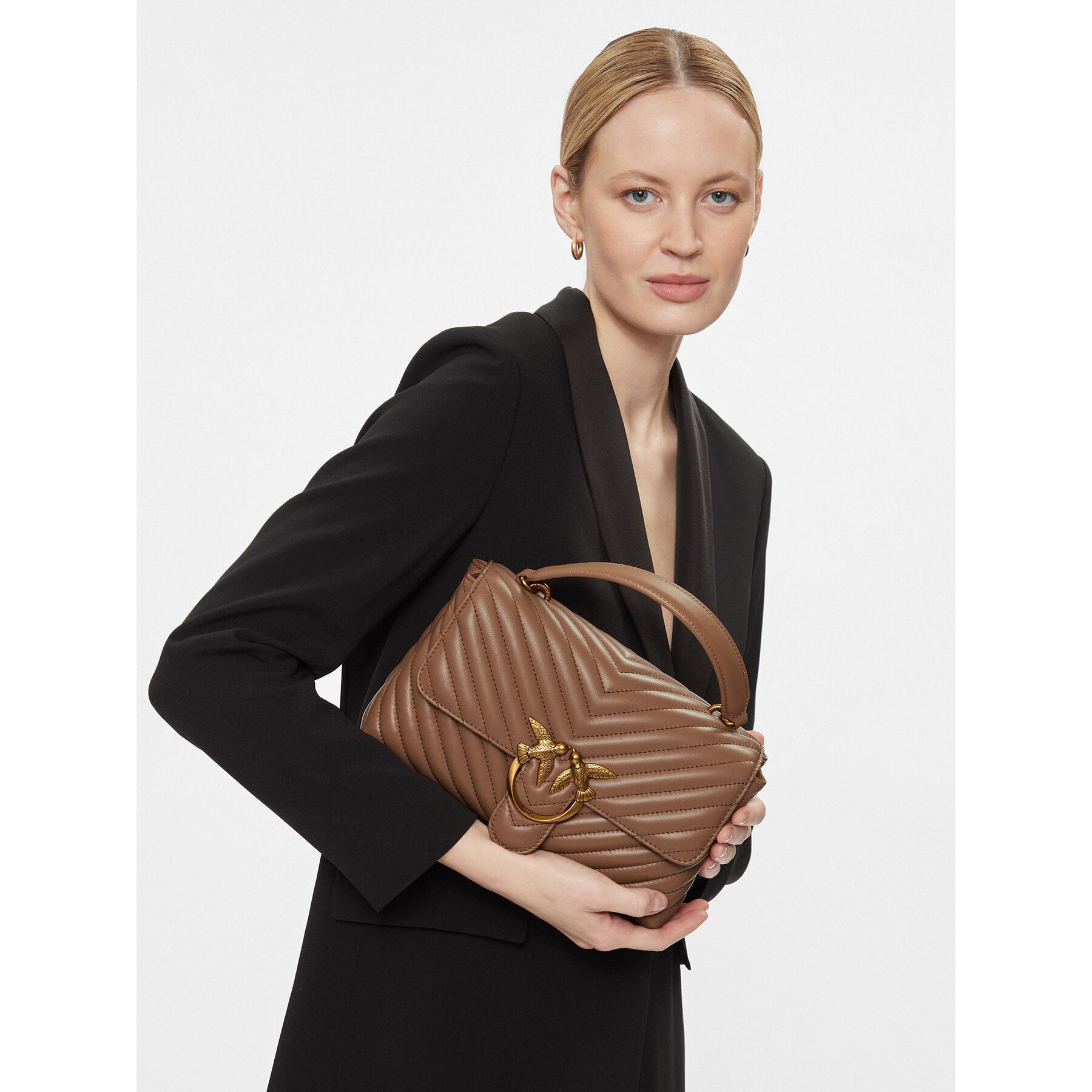 Táska Pinko Love Lady Puff Classic Cl Barna