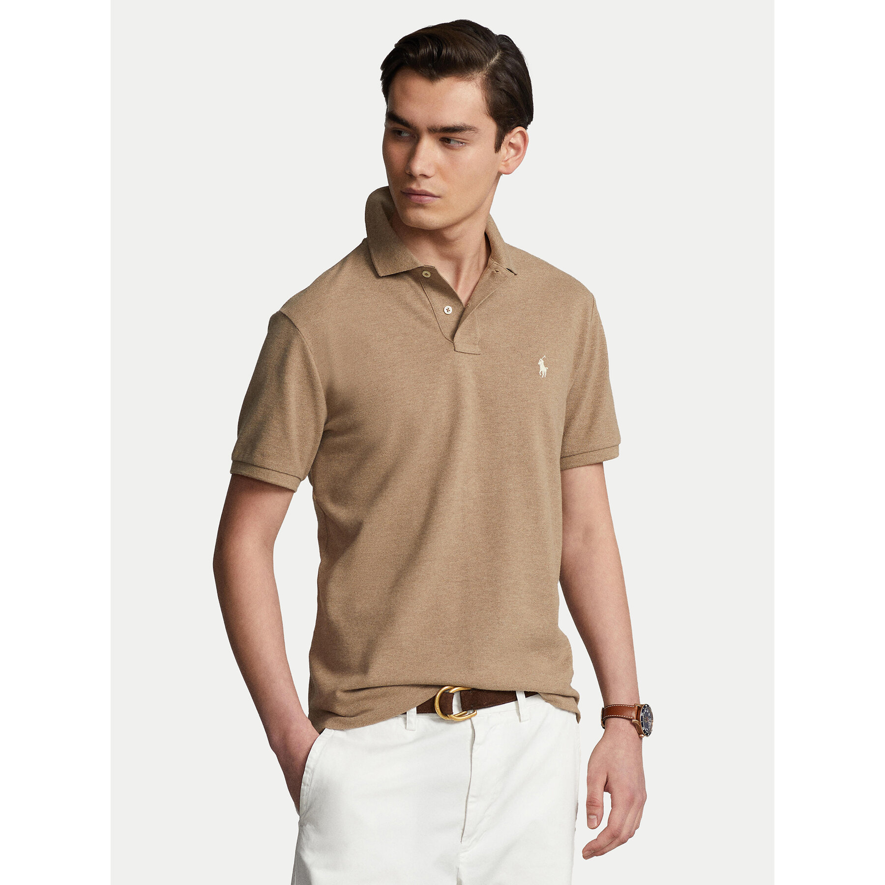 Polo Ralph Lauren Polo 710680784298 Καφέ Custom Slim Fit