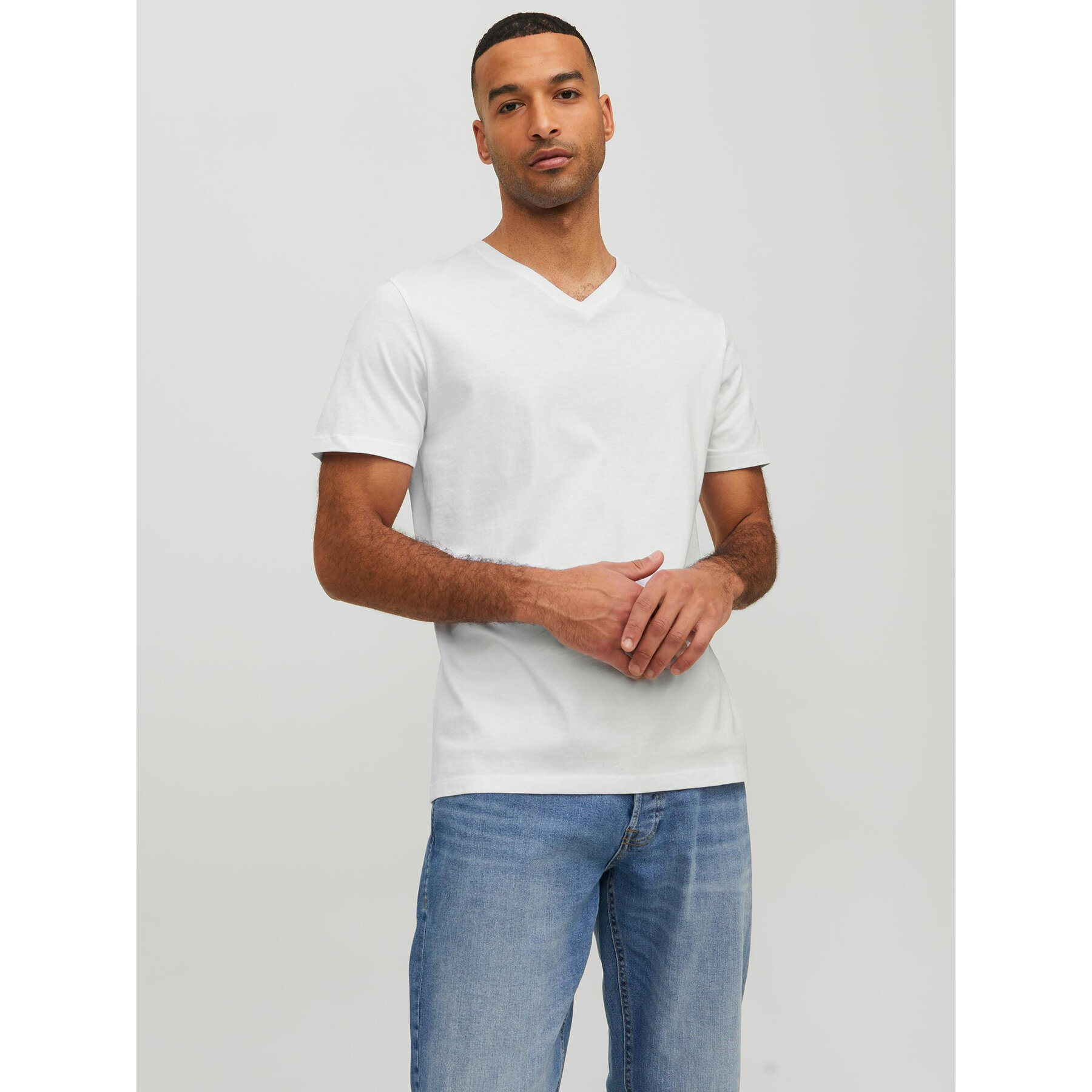 Jack & Jones Póló Basic 12156102 Fehér Standard Fit