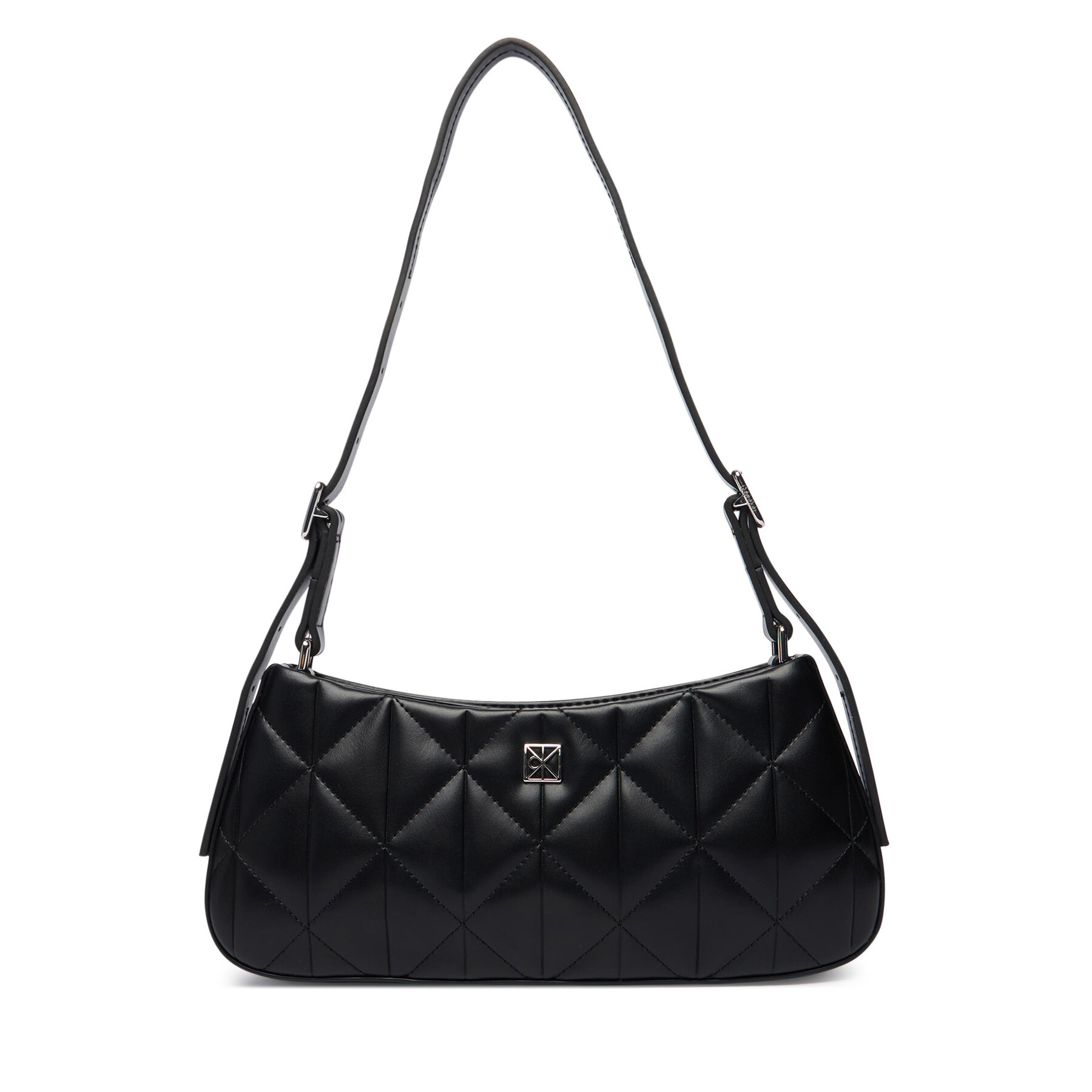 Geantă Calvin Klein Quilted Small Shoulder Bag LV04F3327G Negru