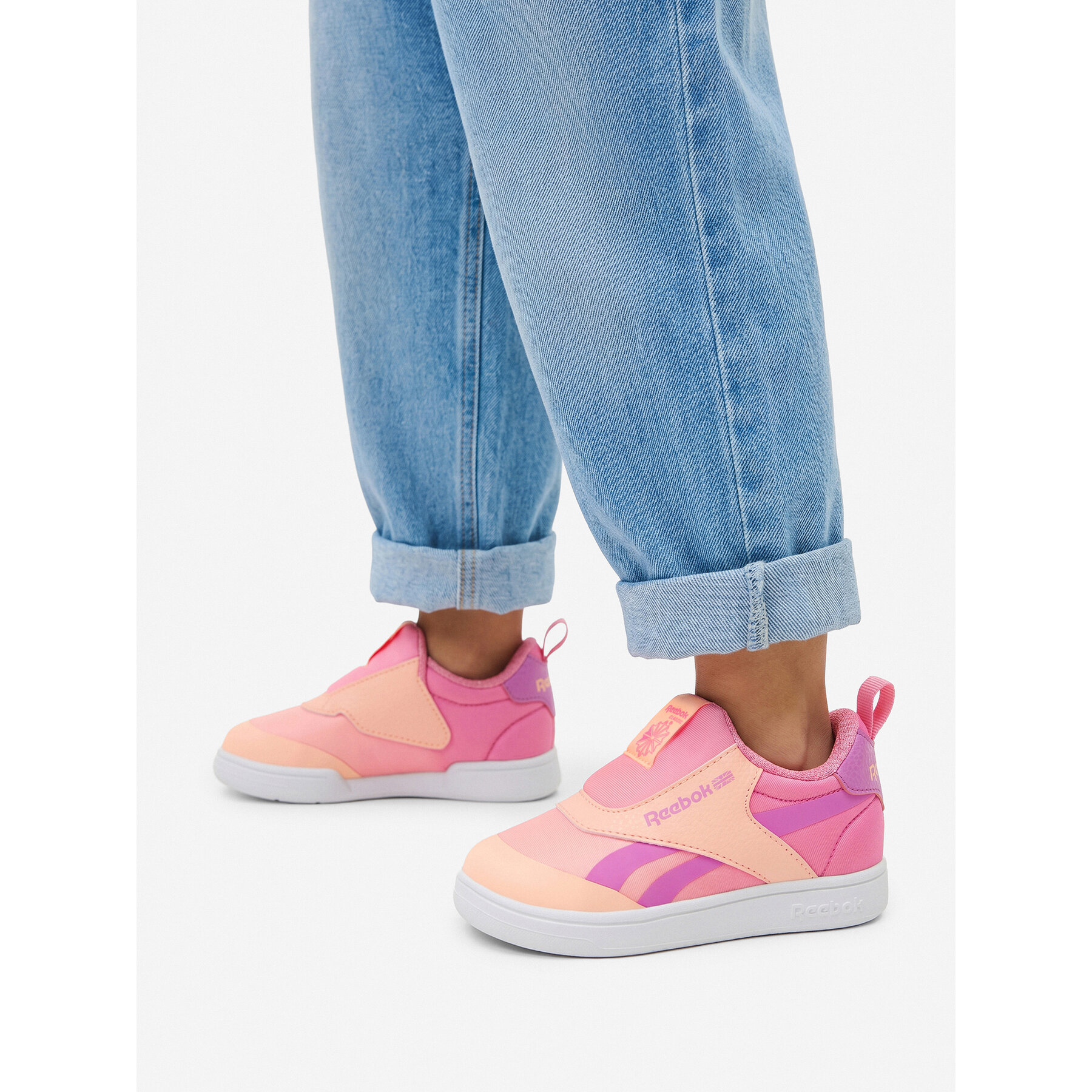 Sneakersy Reebok EO-CLUB C REVENGE SLIP-ON 100246202 Ružová