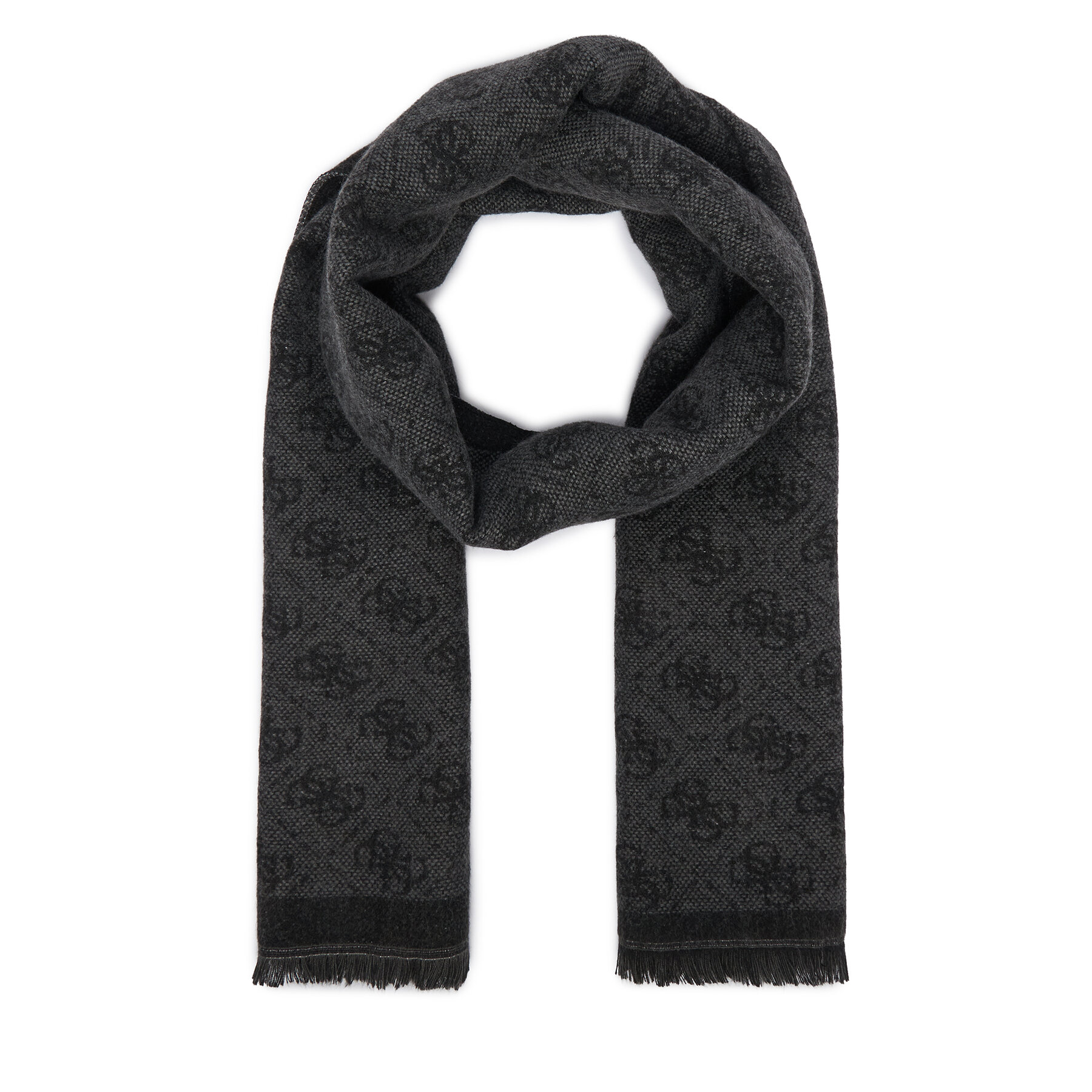Зимен шал Guess AM9665 POL03 Тъмносив