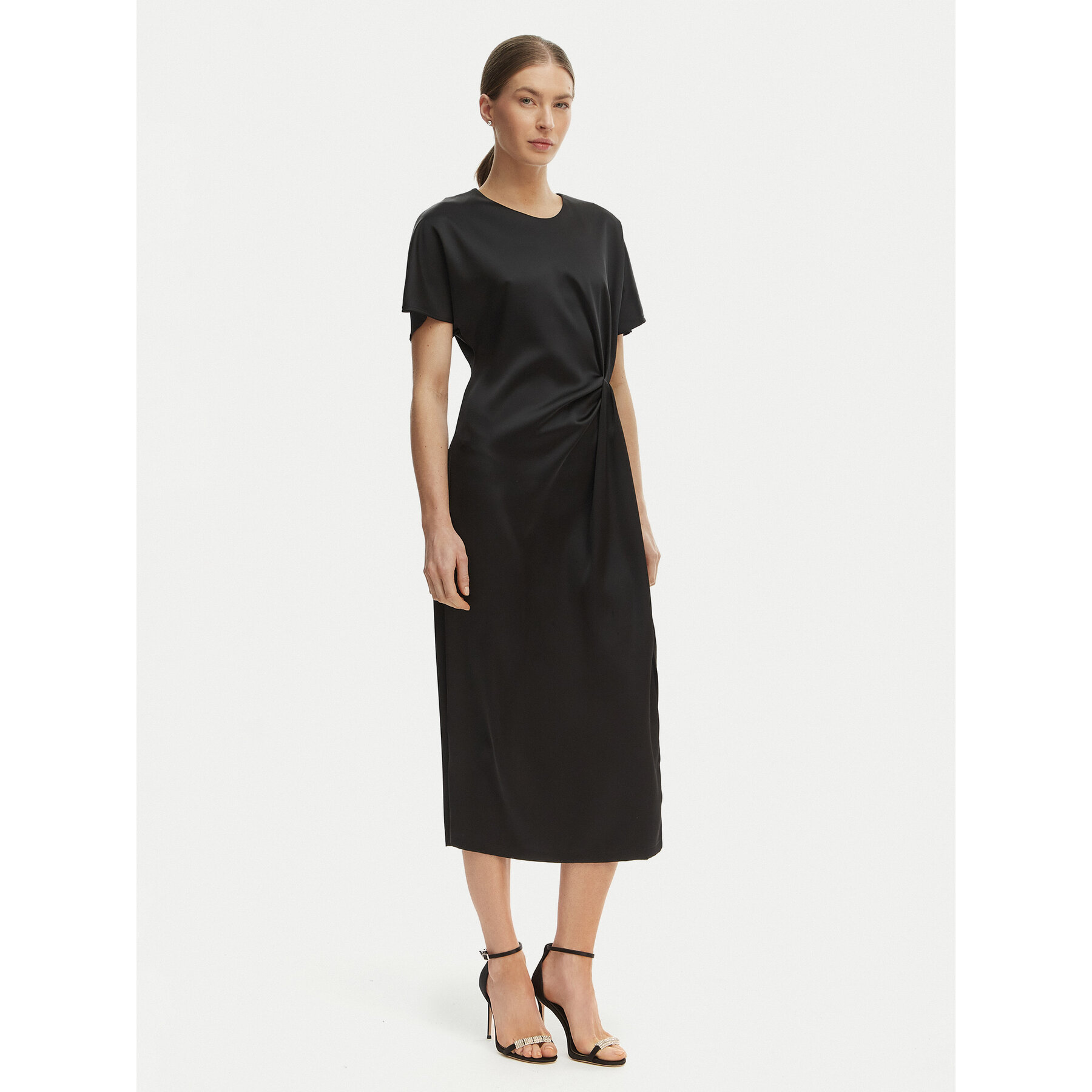 Rinascimento Coctailkleid CFC0127457003 Schwarz Regular Fit