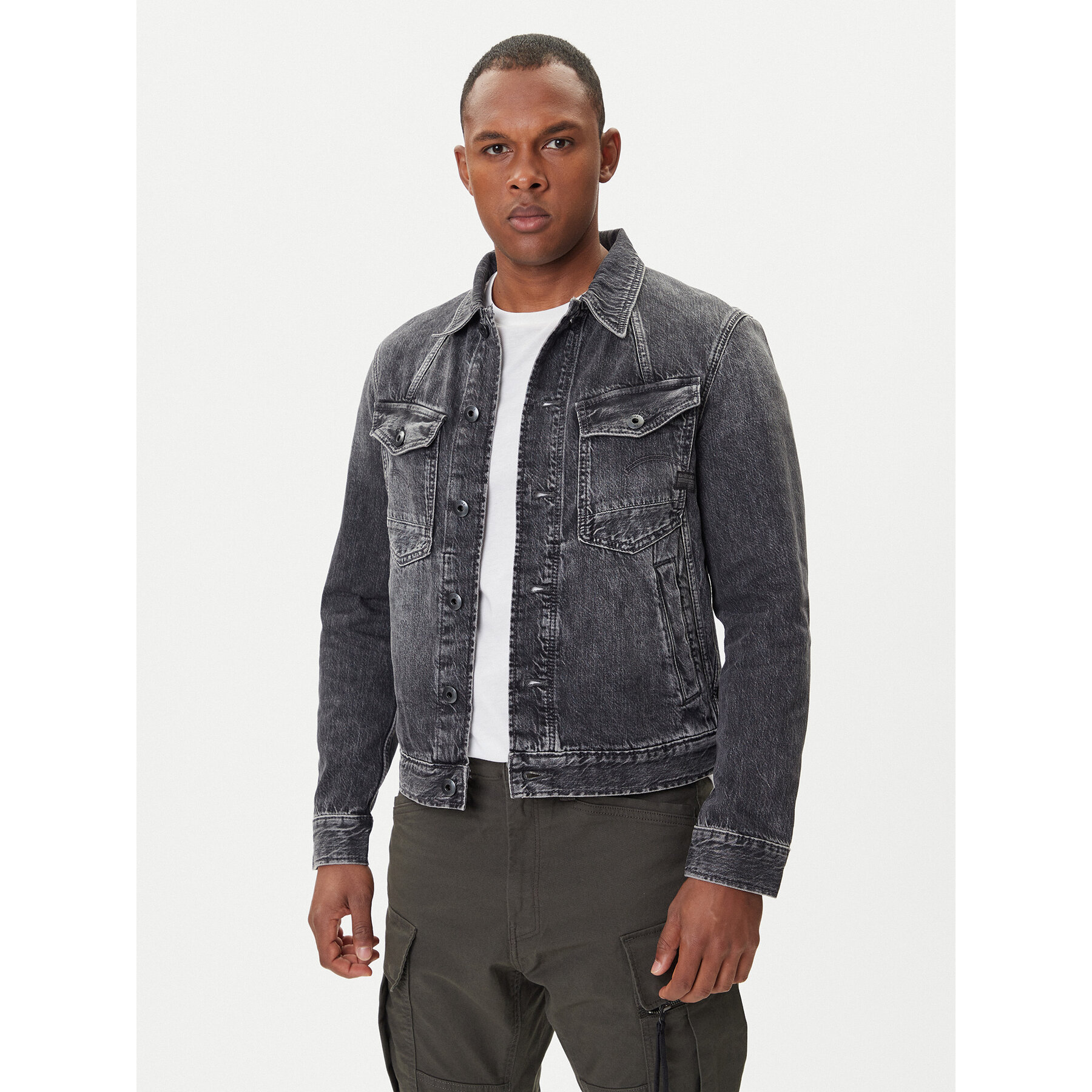 G-Star Raw Jeansjacke D26919-D537 Grau Slim Fit