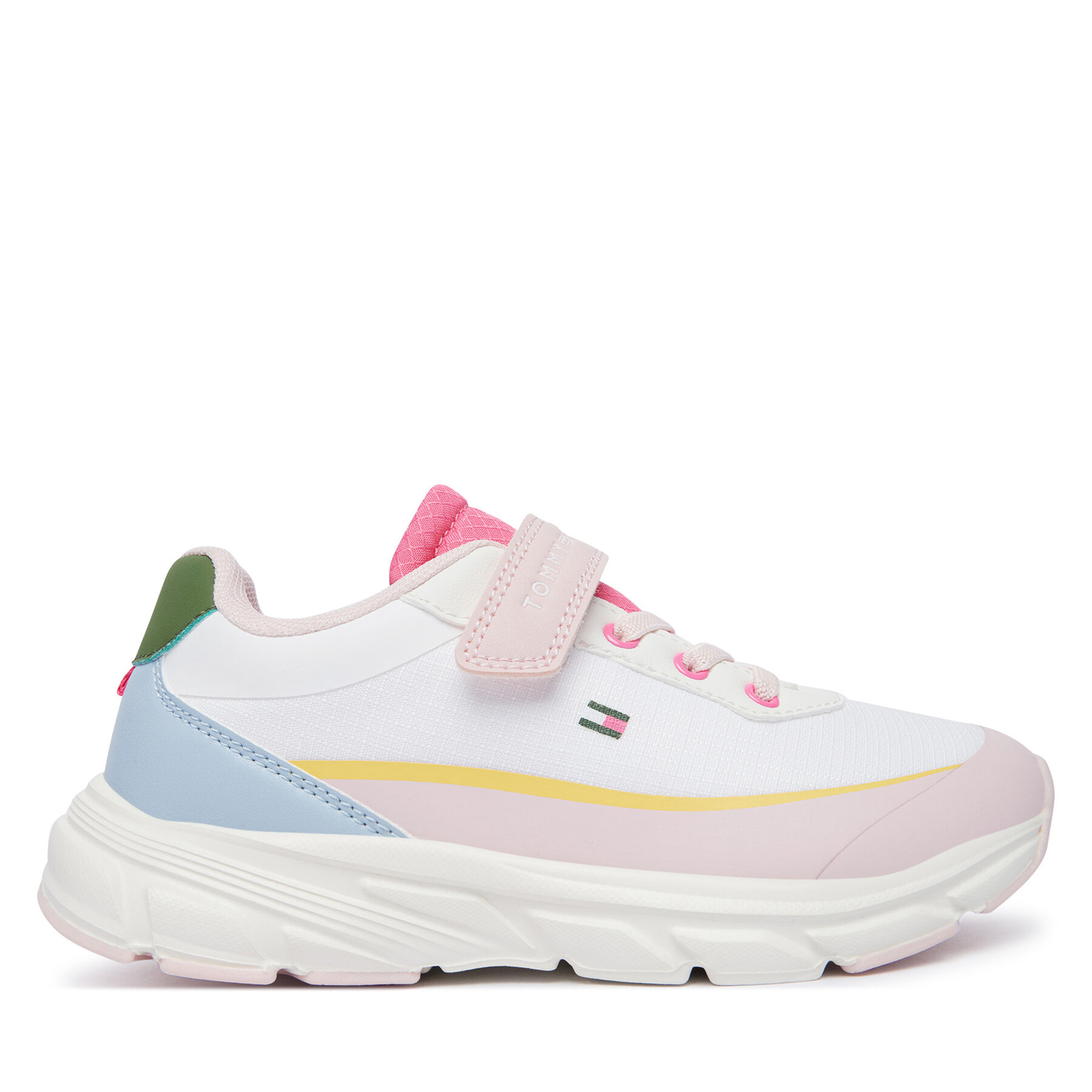 Superge Tommy Hilfiger Low Cut Lace-Up/Velcro Sneaker T1A9-35107-1861 S Pisana
