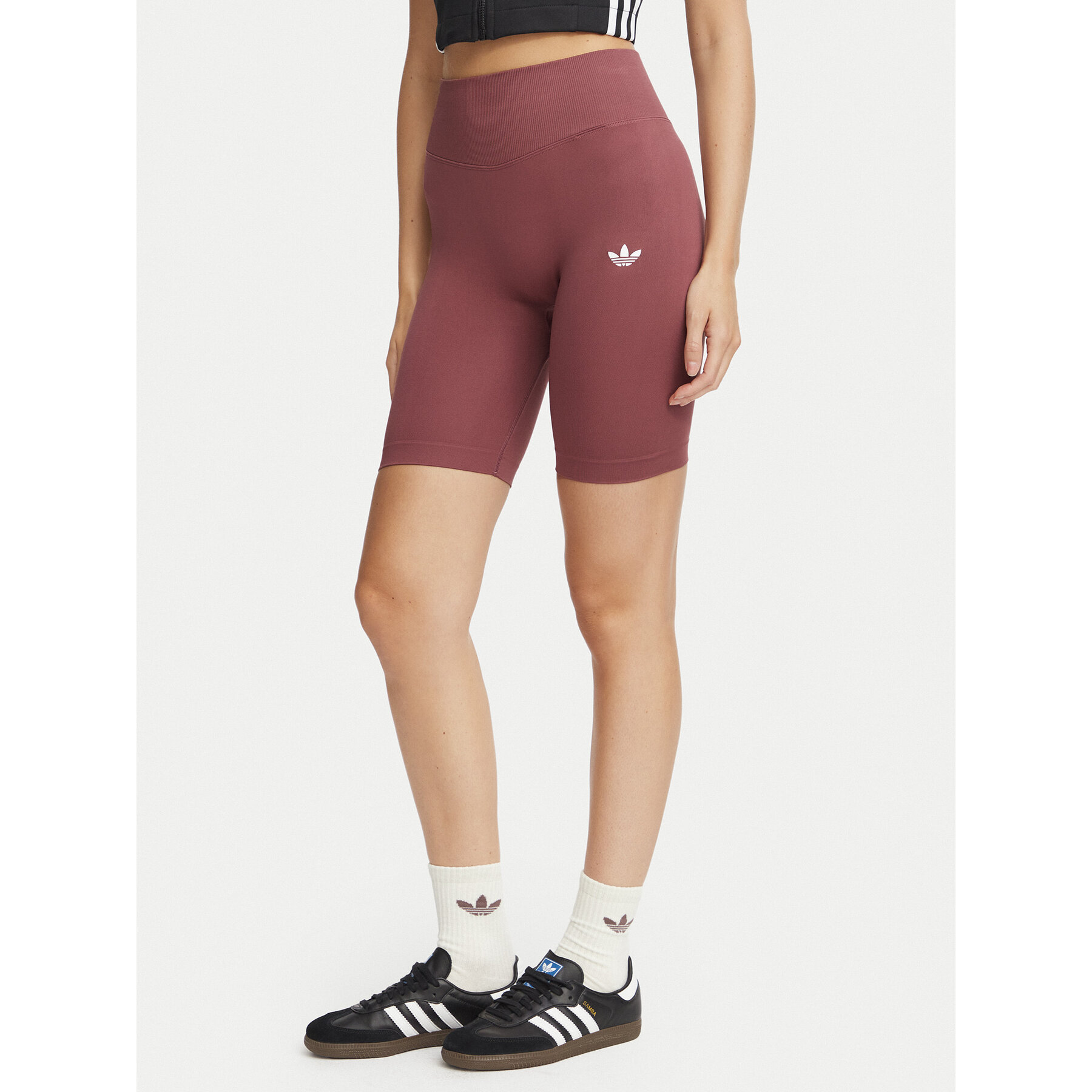 adidas Bikershorts Essentials Seamless IA4407 Dunkelrosa Fitted Fit