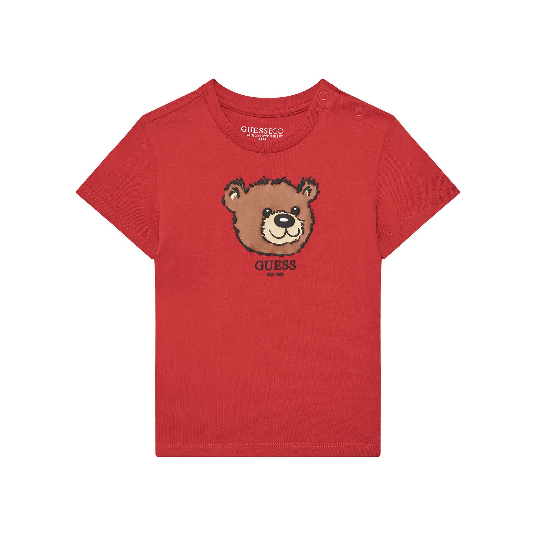 Guess T-Shirt N5YI16 K8HM4 Κόκκινο Regular Fit