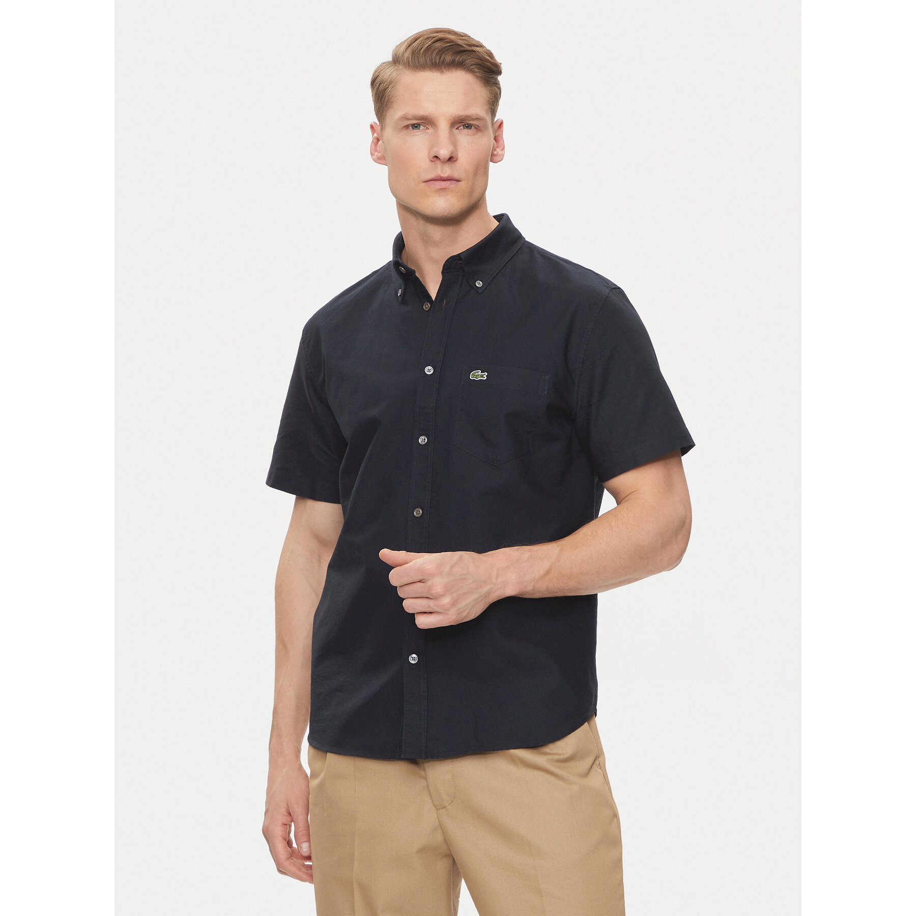 Lacoste Hemd CH1917 Dunkelblau Regular Fit