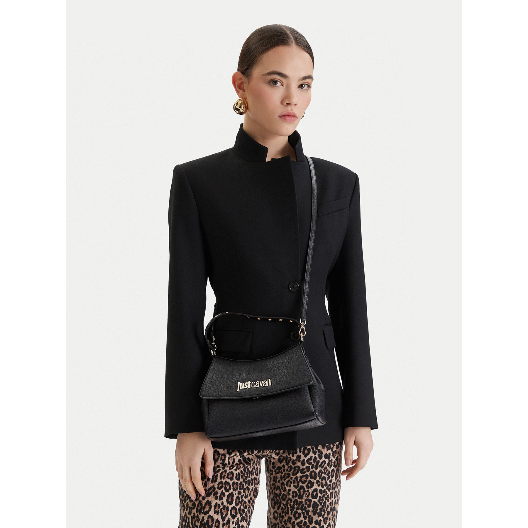 Kabelka Just Cavalli 80RA4BU2 ZSB81 Čierna