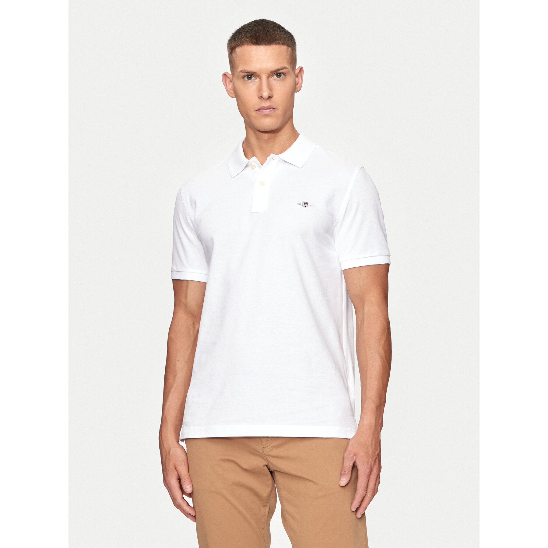 Gant Polo Shield 2220 Λευκό Slim Fit