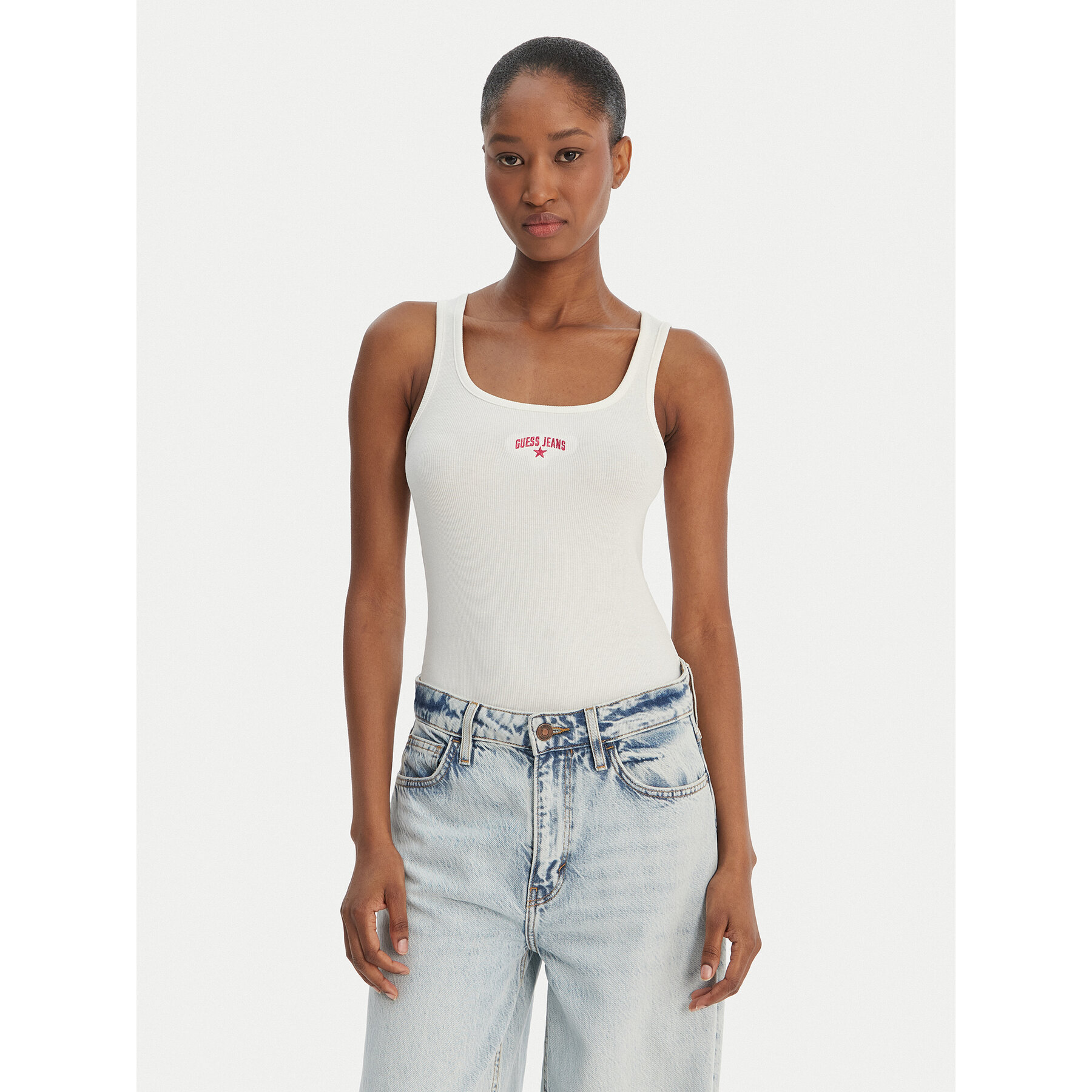 Guess Jeans Top W6GPZ2 KA0H1 Bela Slim Fit