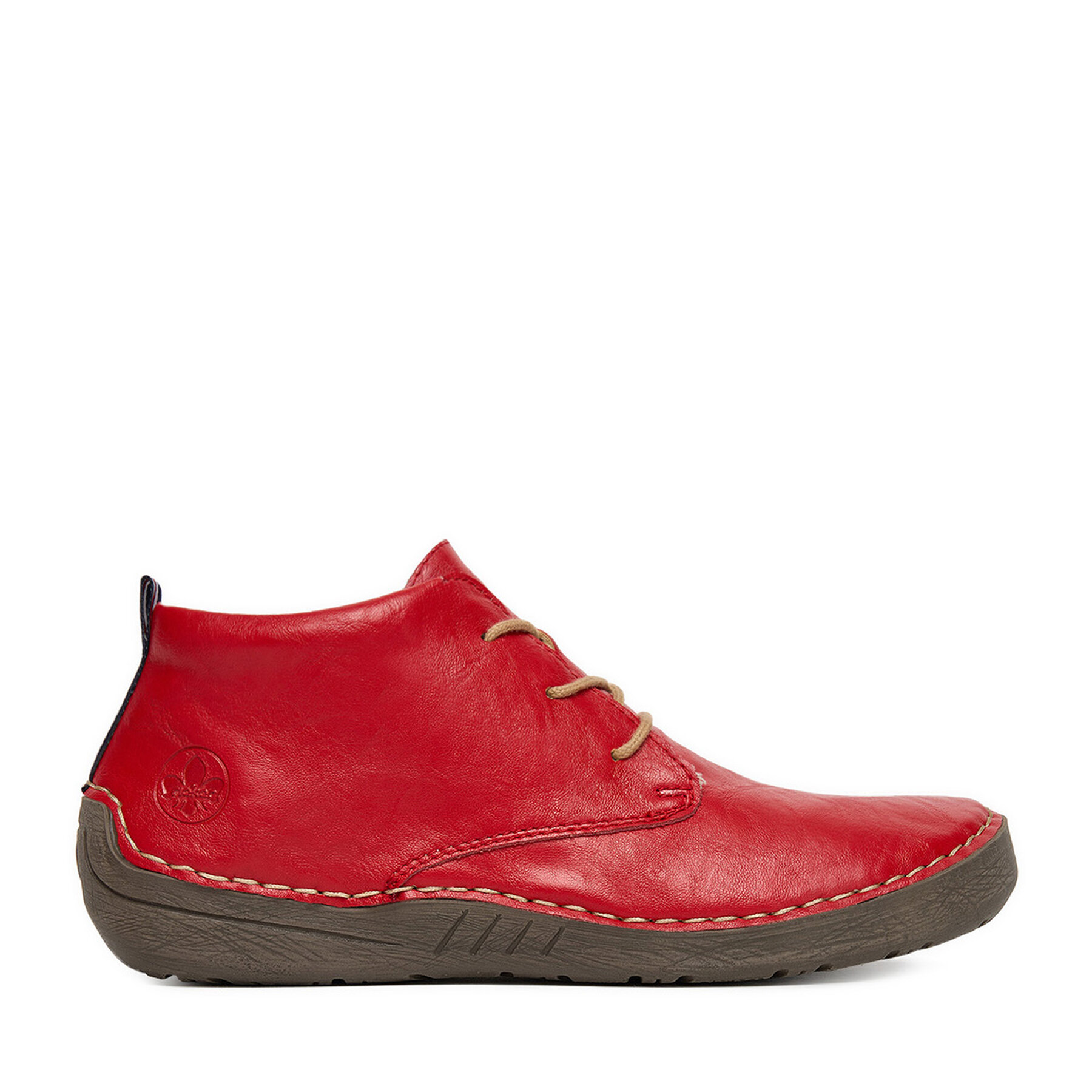 Poltopánky Rieker 52522-33 Červená