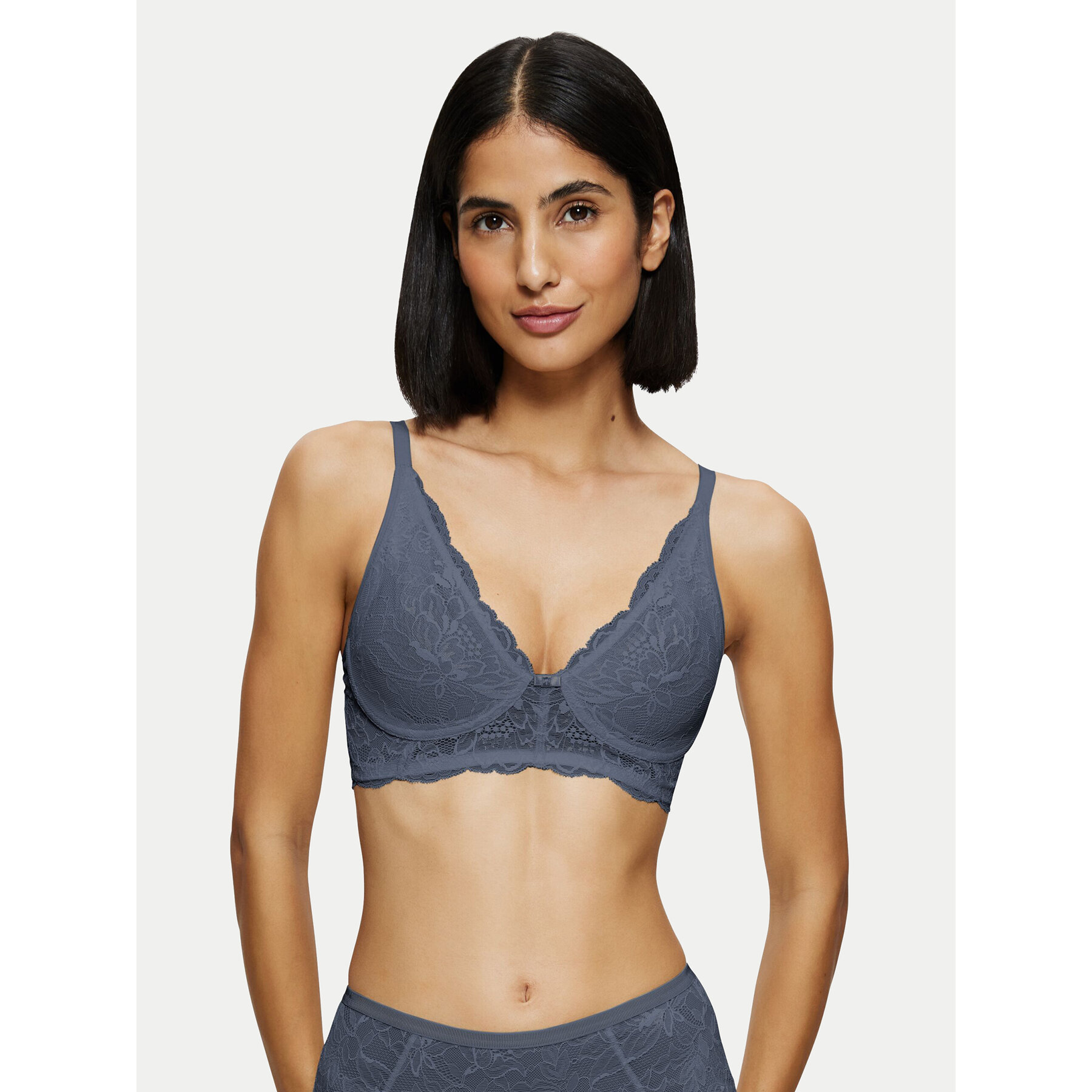 Triumph Varrásmentes melltartó Amourette Charm 10214451 Kék